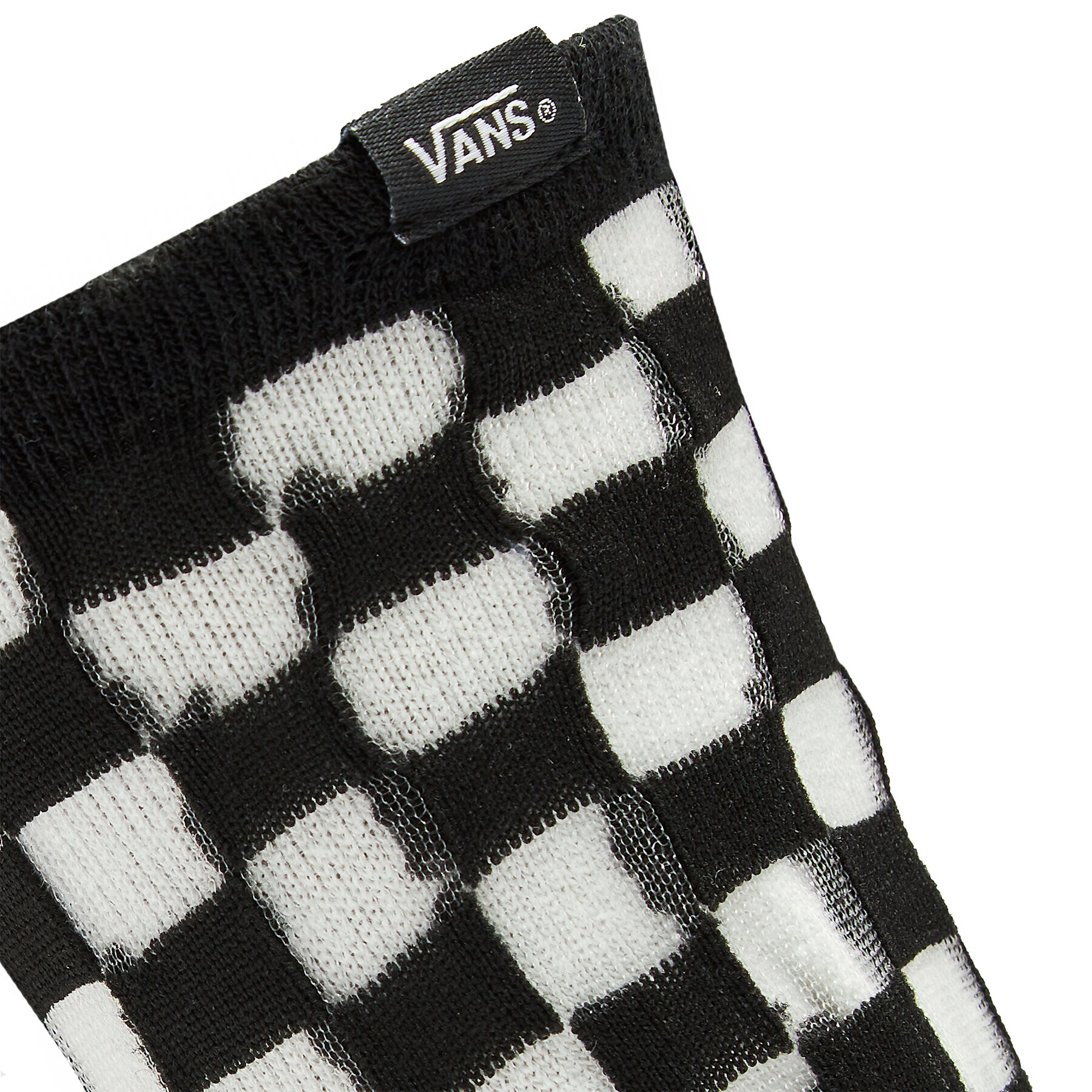 Vans Ženske visoke nogavice Sheer Check Črna - Pepit.si