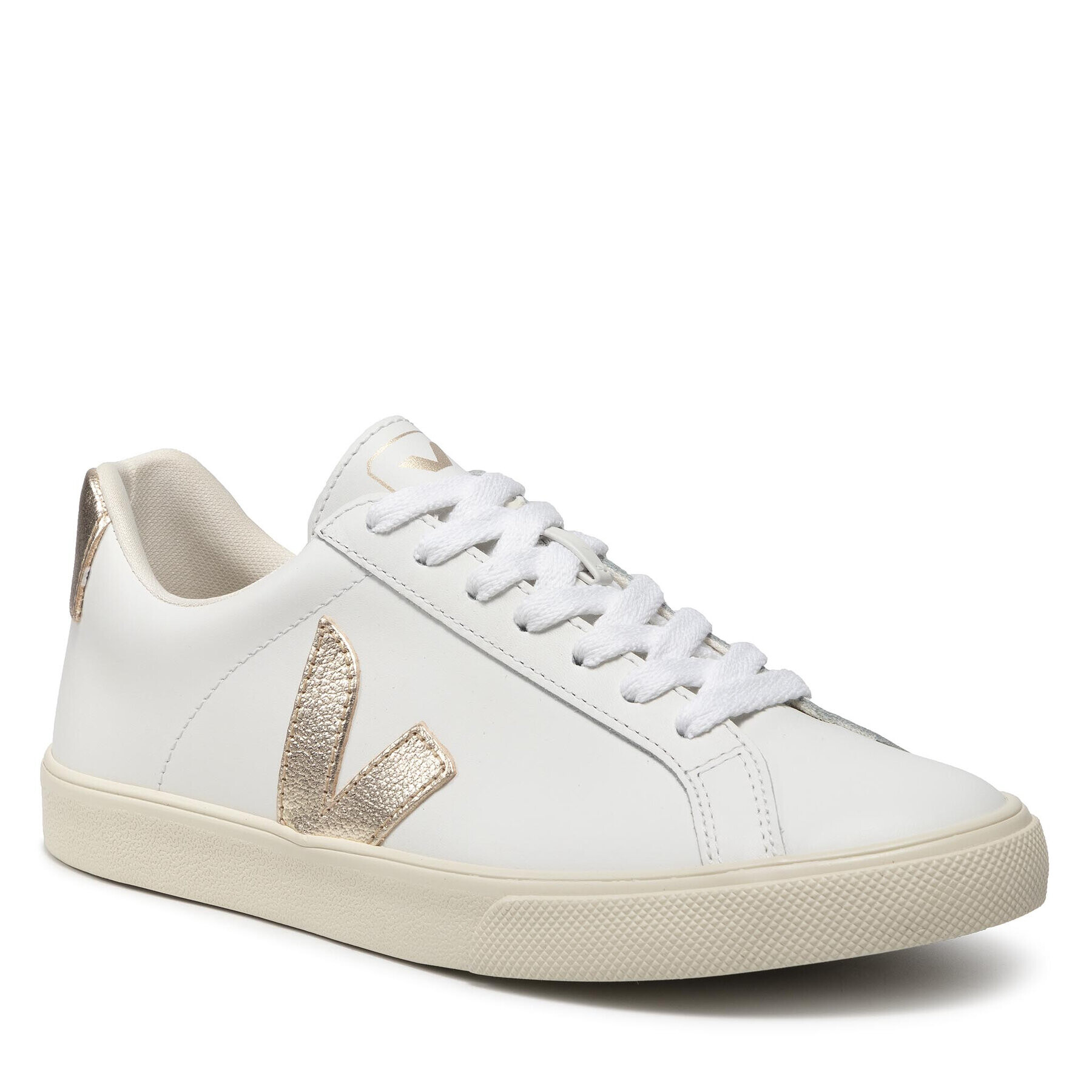 Veja Superge Esplar Logo Leather EO022490A Bela - Pepit.si