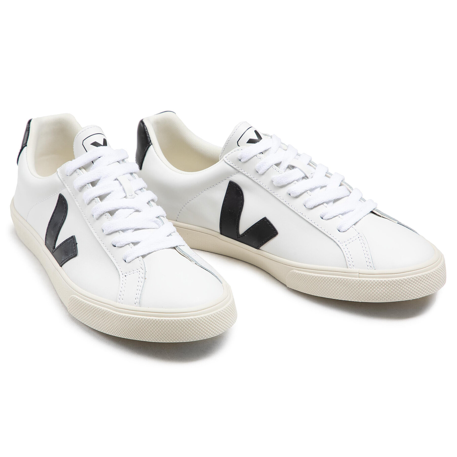 Veja Superge Esplar Logo Leather Extra EO020005A Bela - Pepit.si