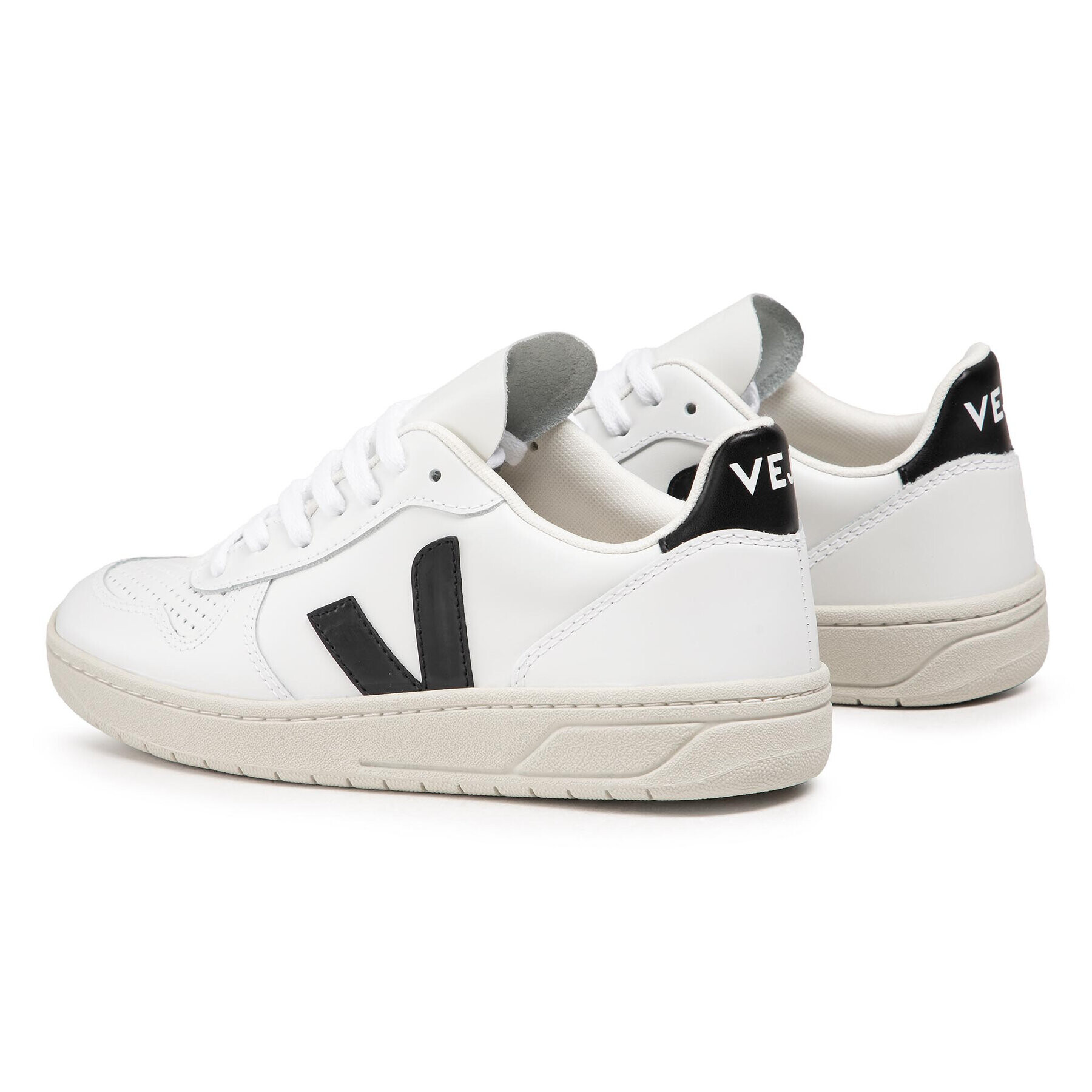 Veja Superge V-10 Leather VX020005A Bela - Pepit.si