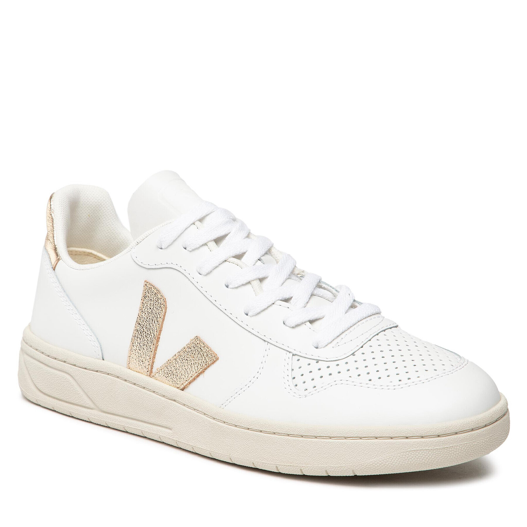 Veja Superge V-10 Leather VX0202490B Bela - Pepit.si