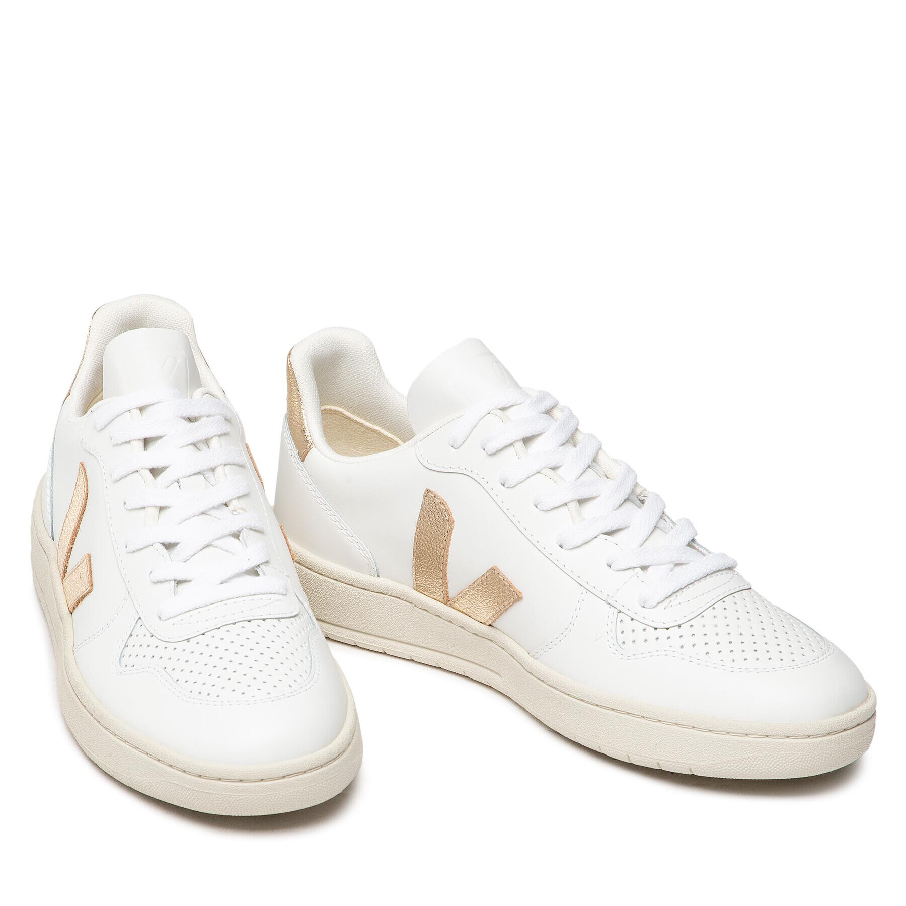 Veja Superge V-10 Leather VX0202490B Bela - Pepit.si