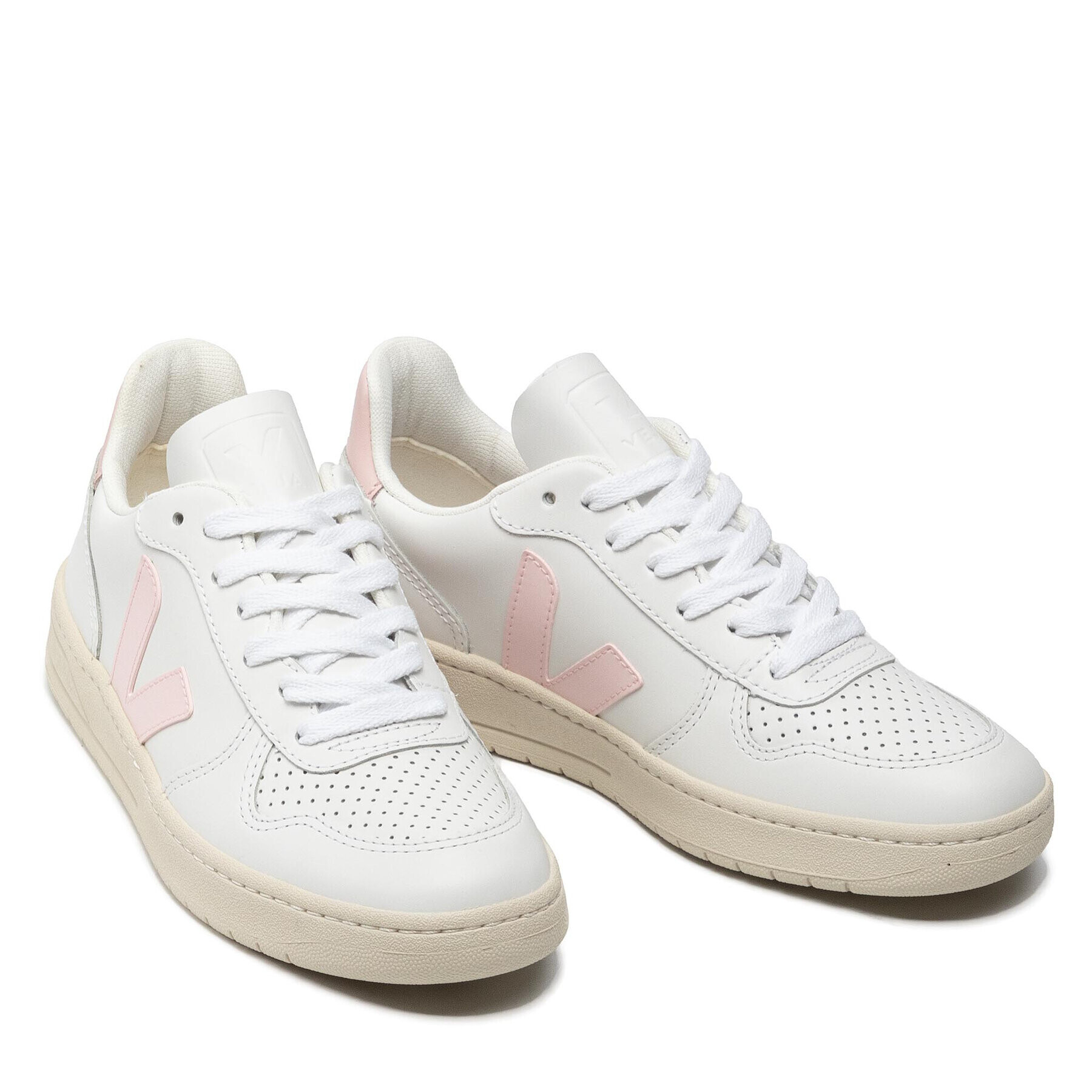 Veja Superge V-10 Leather VX0202644A Bela - Pepit.si