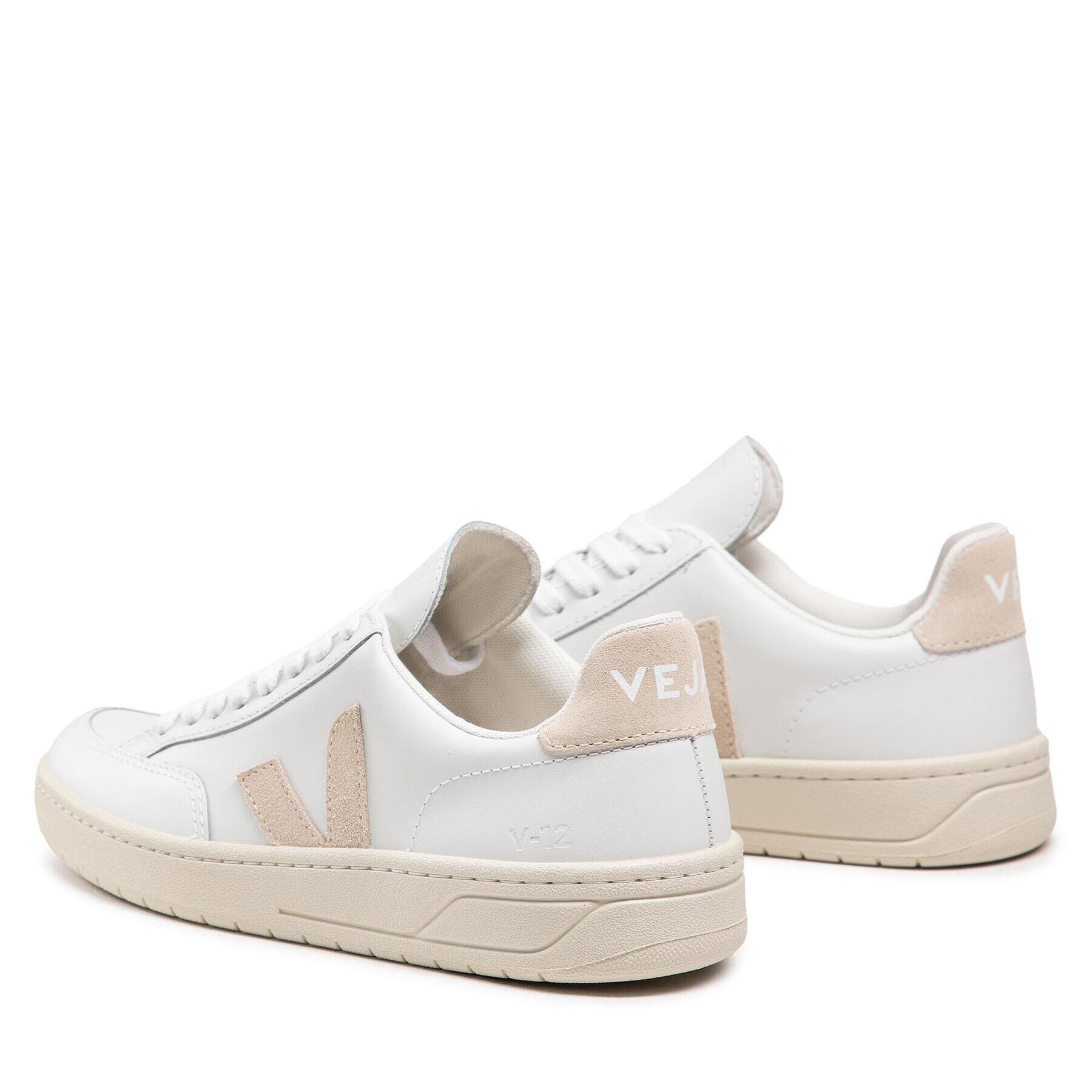 Veja Superge V-12 Leather XD022335A Bela - Pepit.si