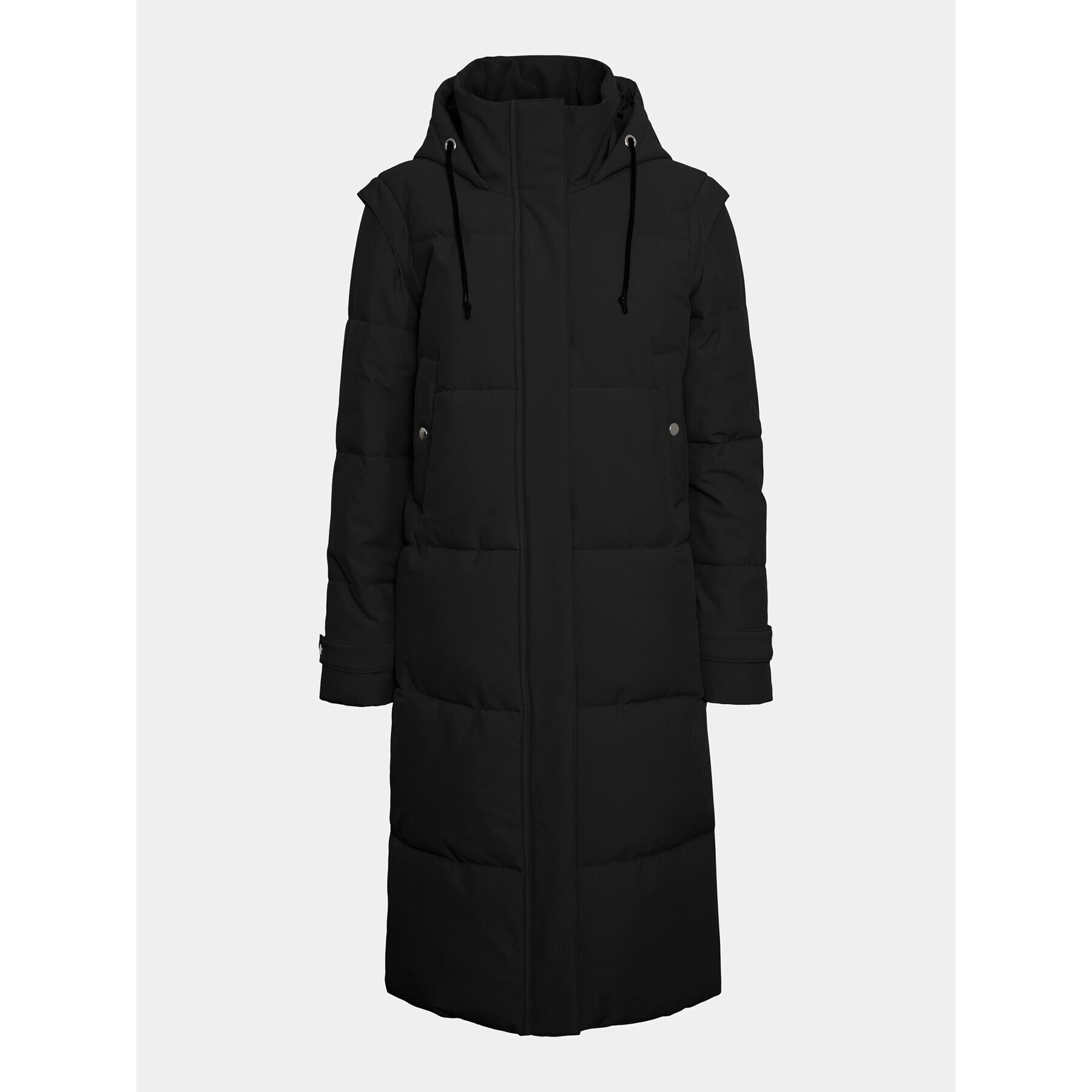 Vero Moda Curve Puhovka 10301538 Črna Regular Fit - Pepit.si