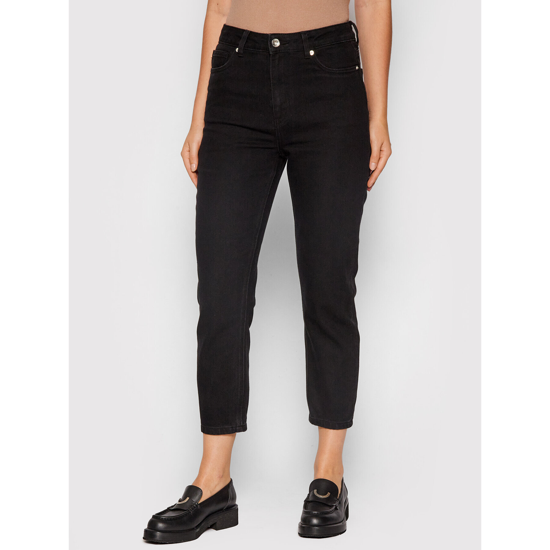 Vero Moda Jeans hlače Brenda 10253552 Črna Regular Fit - Pepit.si