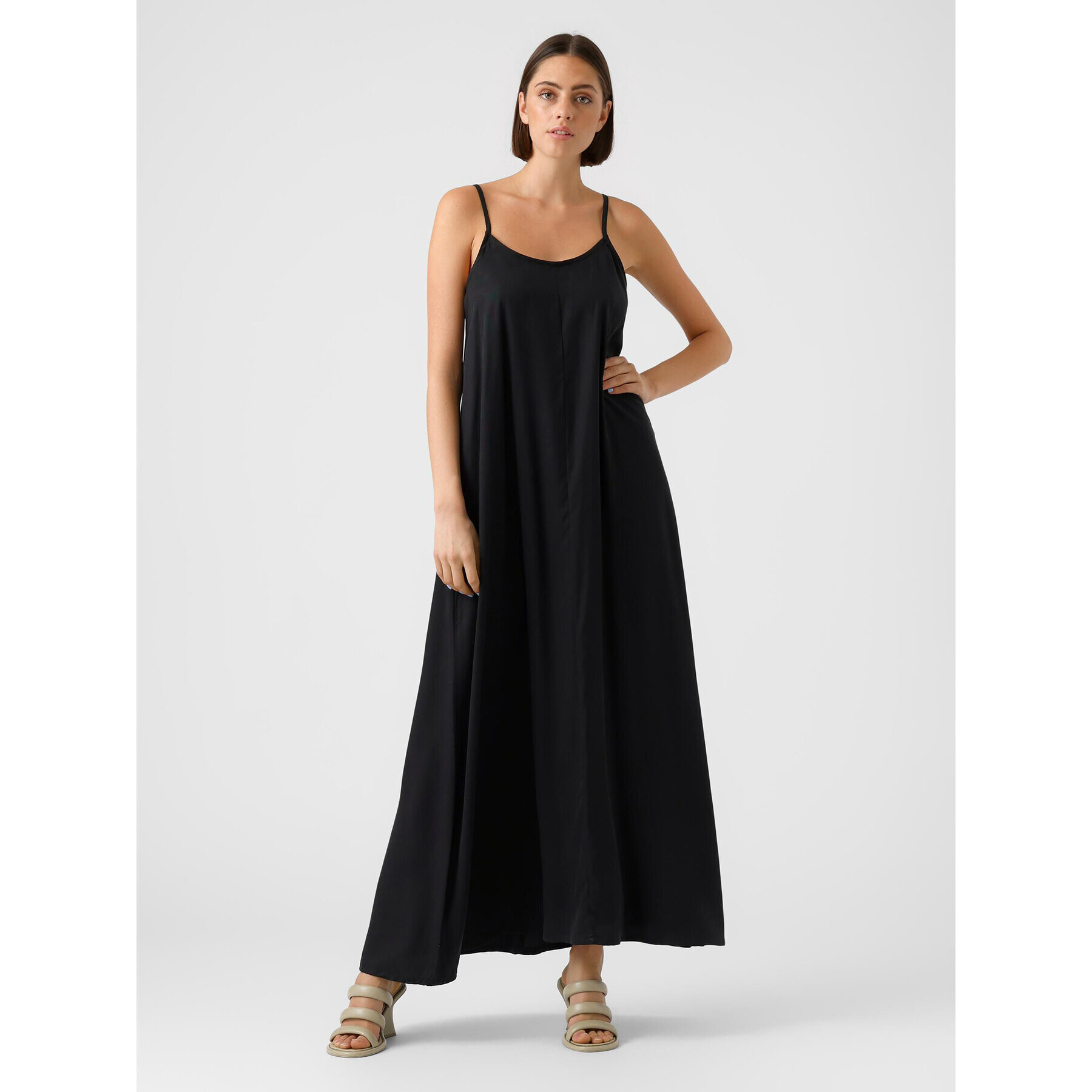 Vero Moda Vsakodnevna obleka Harper 10283677 Črna Loose Fit - Pepit.si