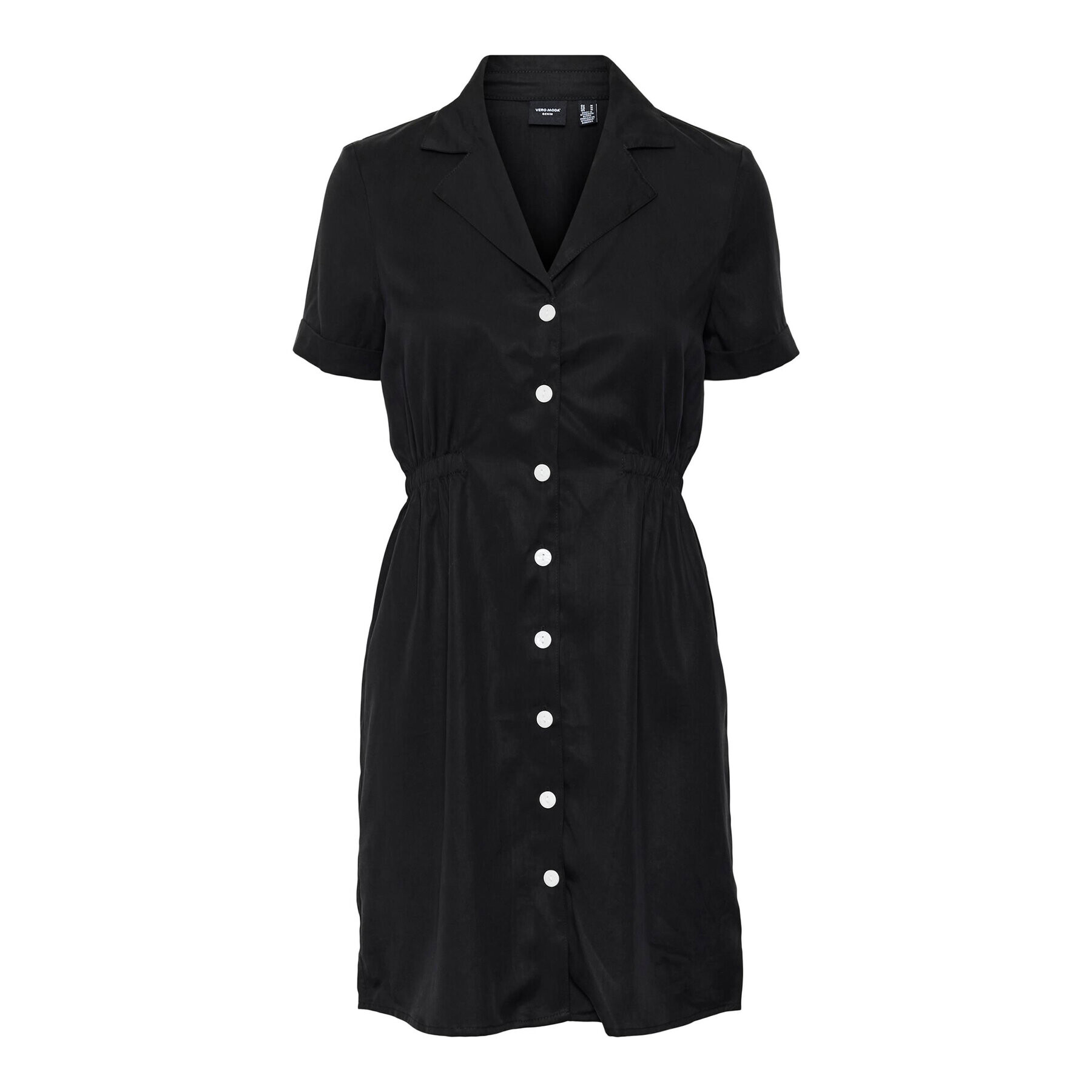 Vero Moda Srajčna obleka Harper 10283698 Črna Standard Fit - Pepit.si