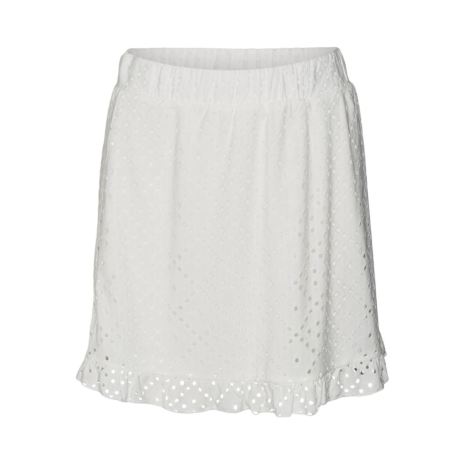 Vero Moda Mini krilo Tassa 10286069 Bela Regular Fit - Pepit.si