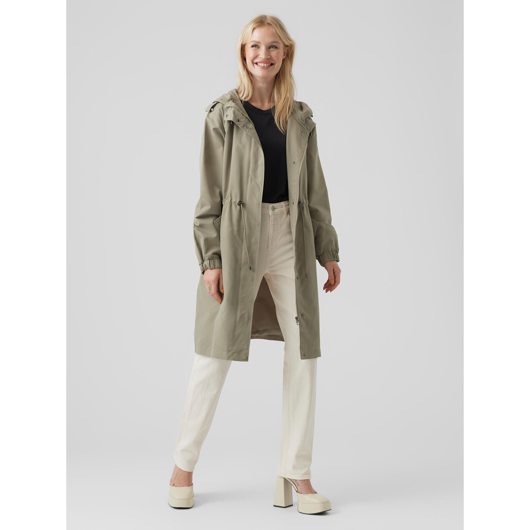 Vero Moda Parka Pernille Alison 10282329 Zelena Regular Fit - Pepit.si