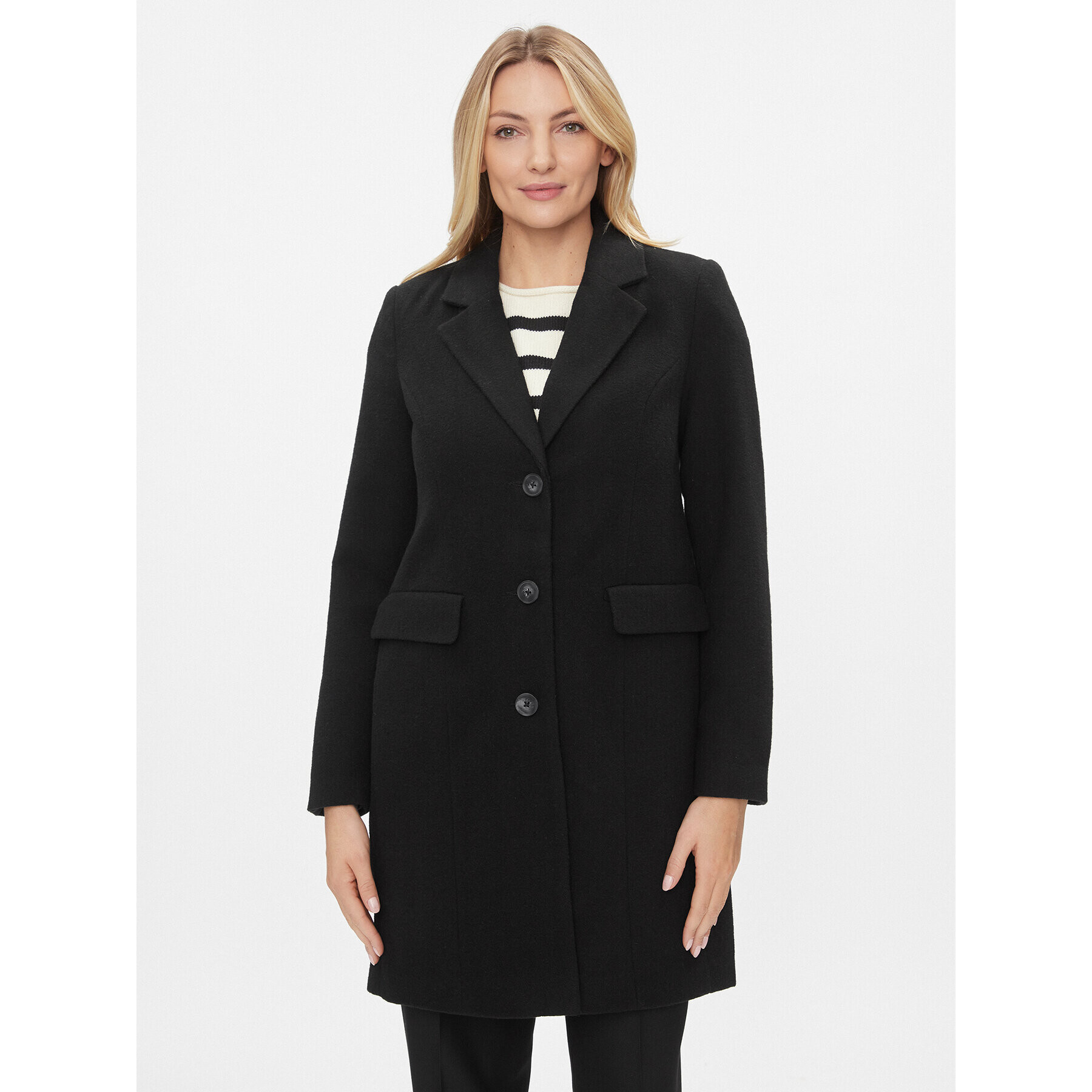 Vero Moda Prehodni plašč 10288831 Črna Regular Fit - Pepit.si