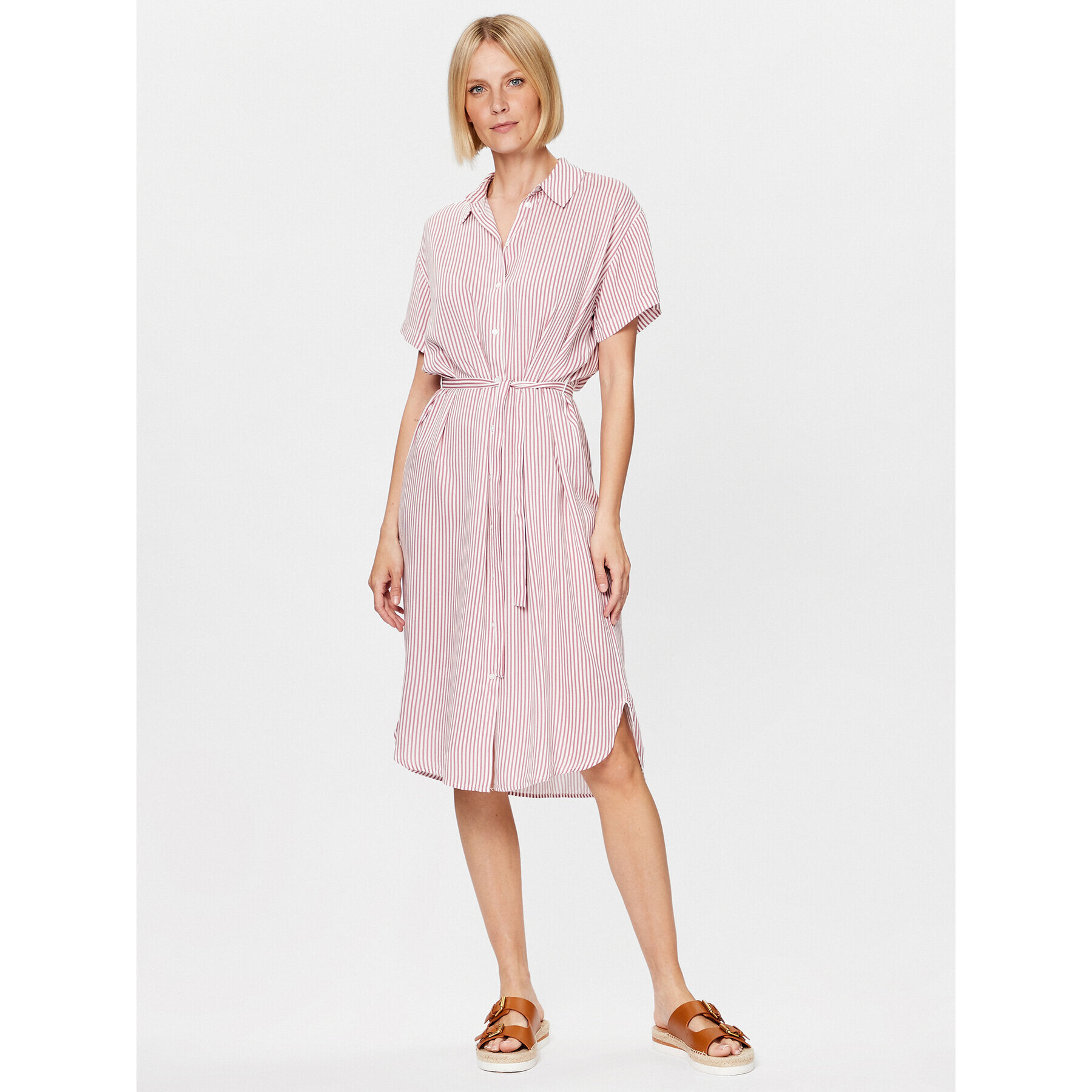 Vero Moda Srajčna obleka Bumpy 10279684 Roza Regular Fit - Pepit.si