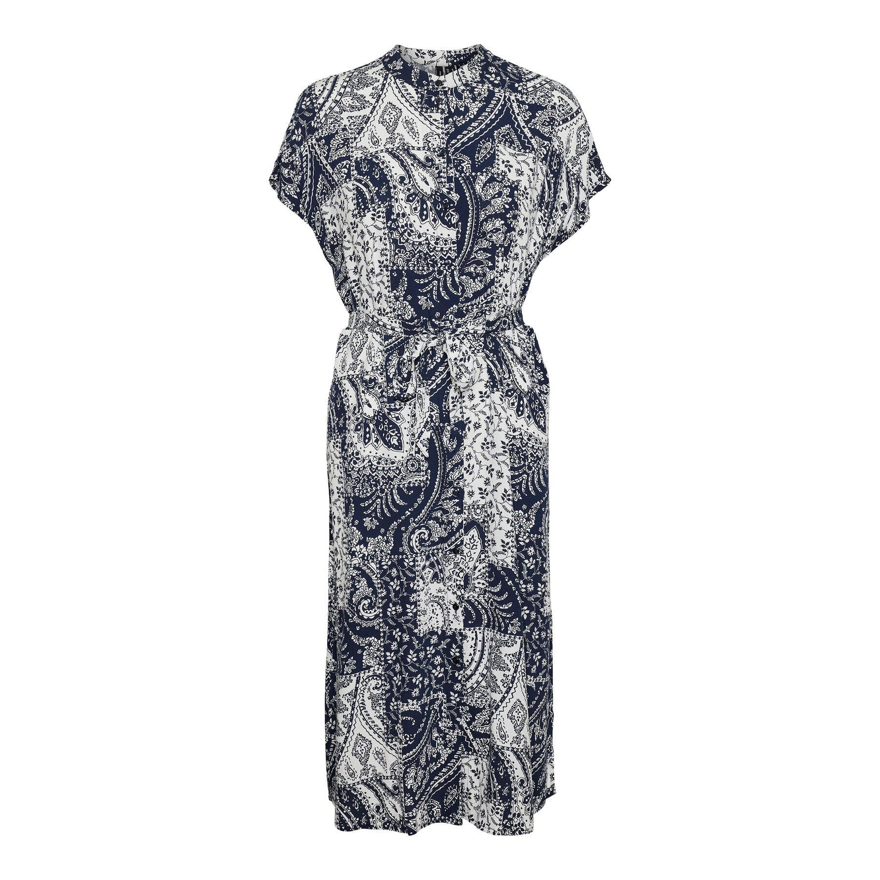 Vero Moda Srajčna obleka Ebba 10288020 Mornarsko modra Regular Fit - Pepit.si