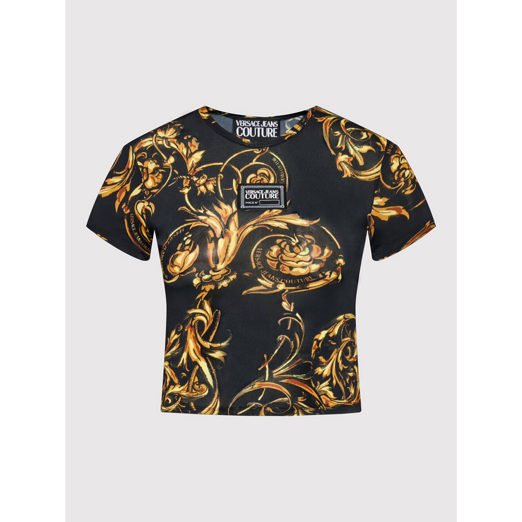 Versace Jeans Couture Bluza Logo 72HAH602 Črna Slim Fit - Pepit.si