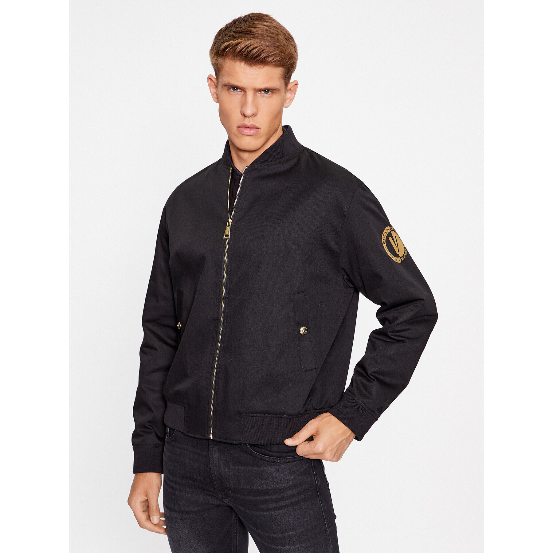 Versace Jeans Couture Bomber jakna 75GAS415 Črna Regular Fit - Pepit.si