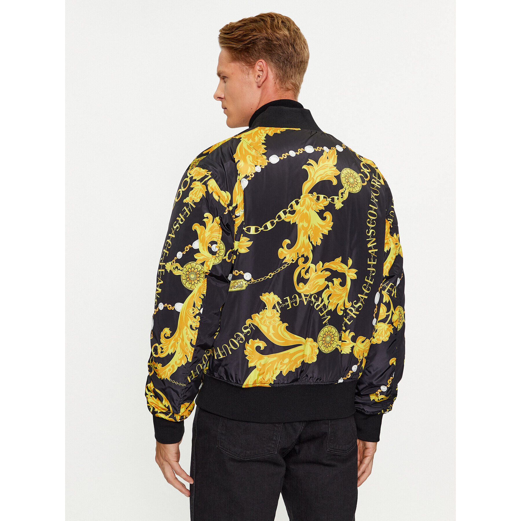 Versace Jeans Couture Bomber jakna 75GASD04 Črna Regular Fit - Pepit.si