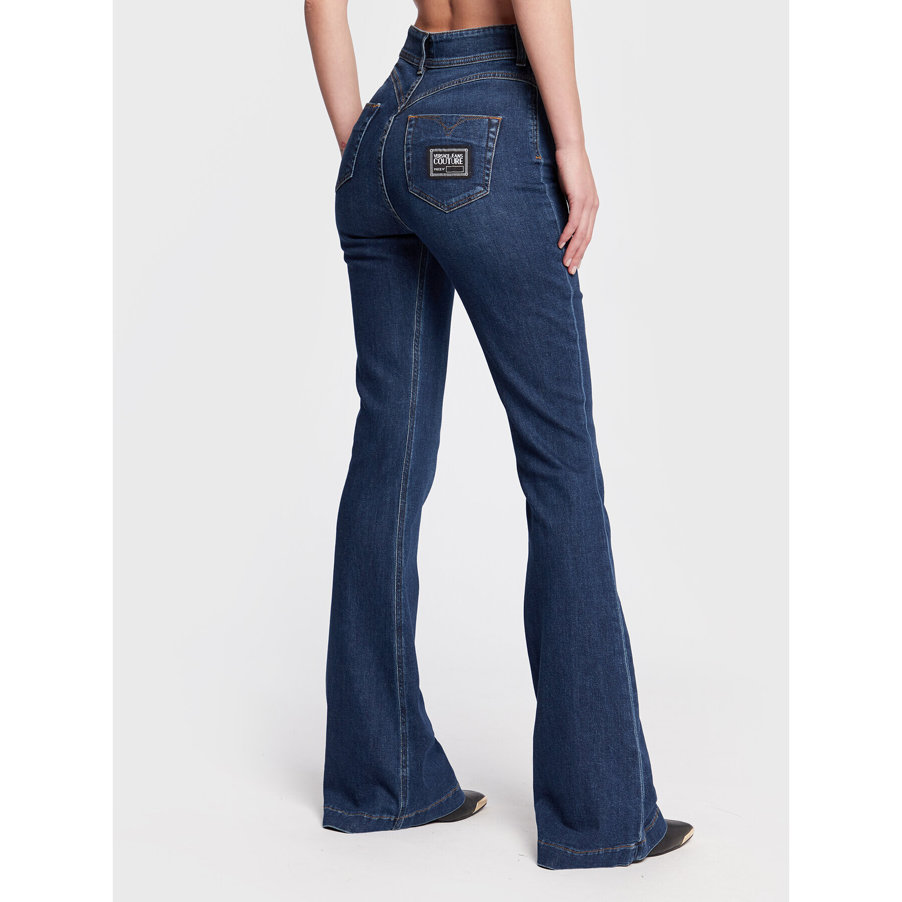 Versace Jeans Couture Jeans hlače 73HAB520 Mornarsko modra Skinny Fit - Pepit.si