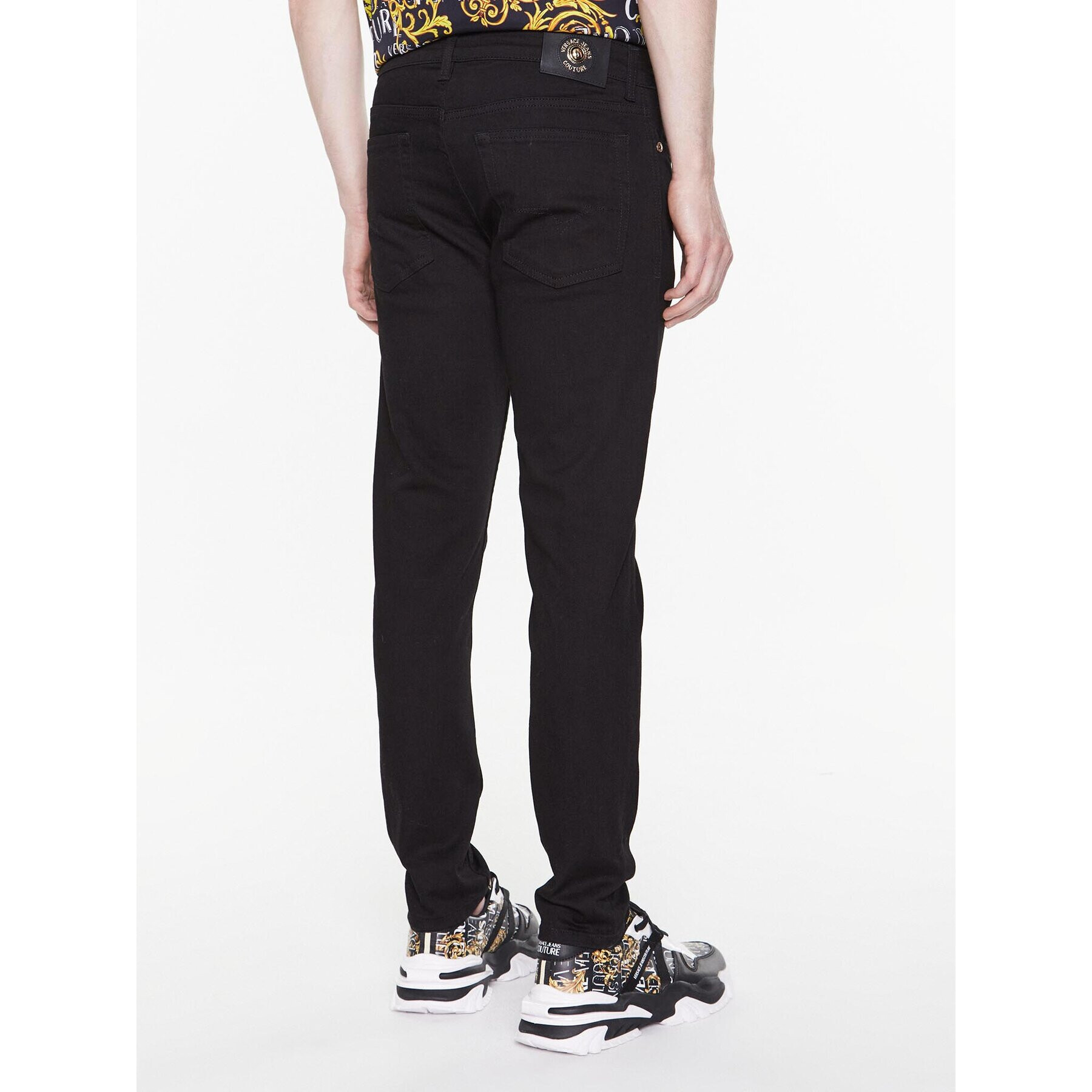 Versace Jeans Couture Jeans hlače 74GAB540 Črna Skinny Fit - Pepit.si