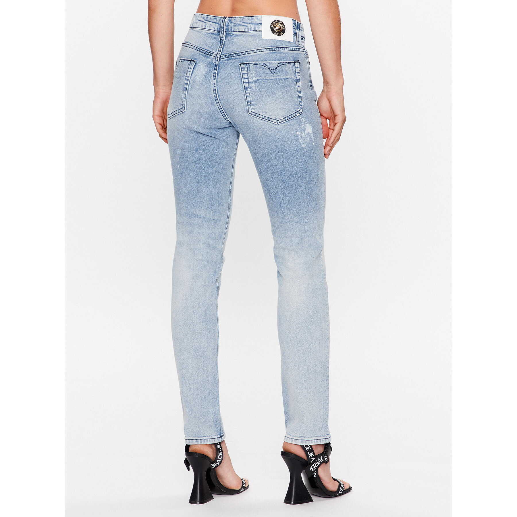 Versace Jeans Couture Jeans hlače 74HAB5S0 Modra Regular Fit - Pepit.si