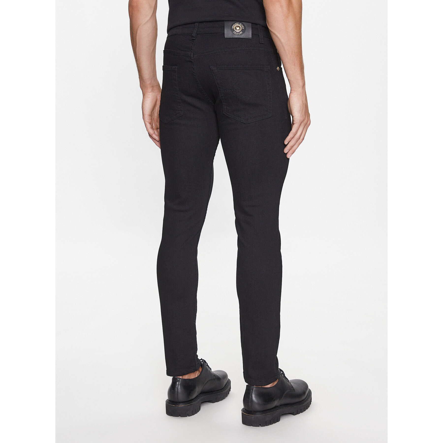 Versace Jeans Couture Jeans hlače 75GAB5D0 Črna Skinny Fit - Pepit.si