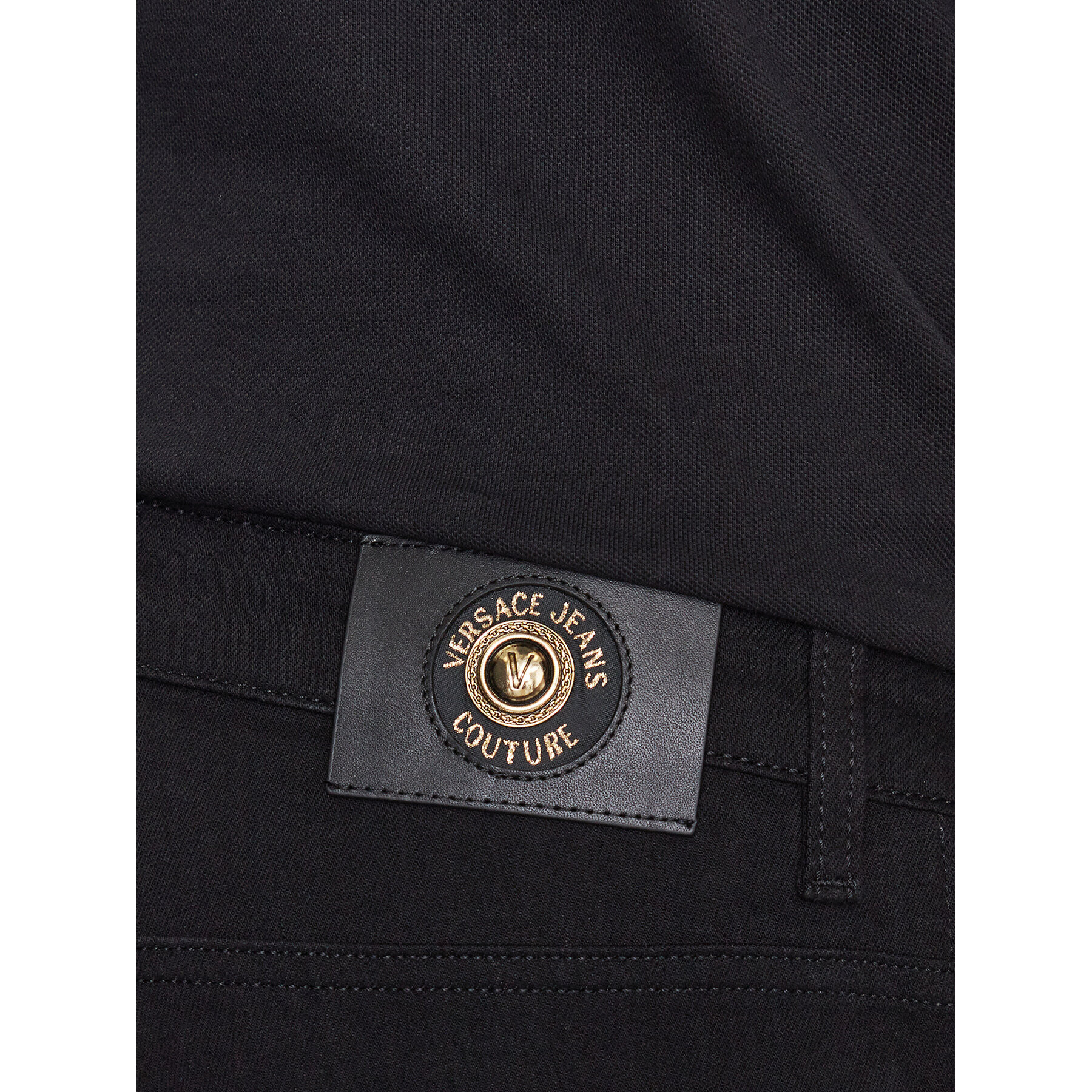 Versace Jeans Couture Jeans hlače 75GAB5D0 Črna Skinny Fit - Pepit.si