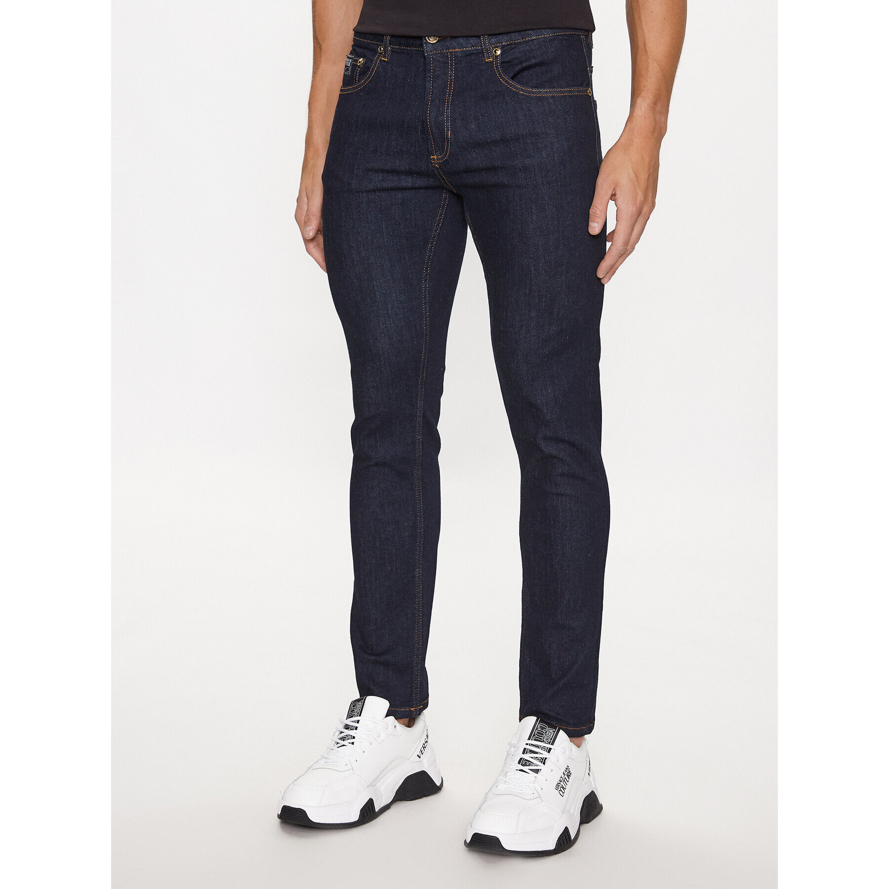 Versace Jeans Couture Jeans hlače 75GAB5D0 Mornarsko modra Skinny Fit - Pepit.si