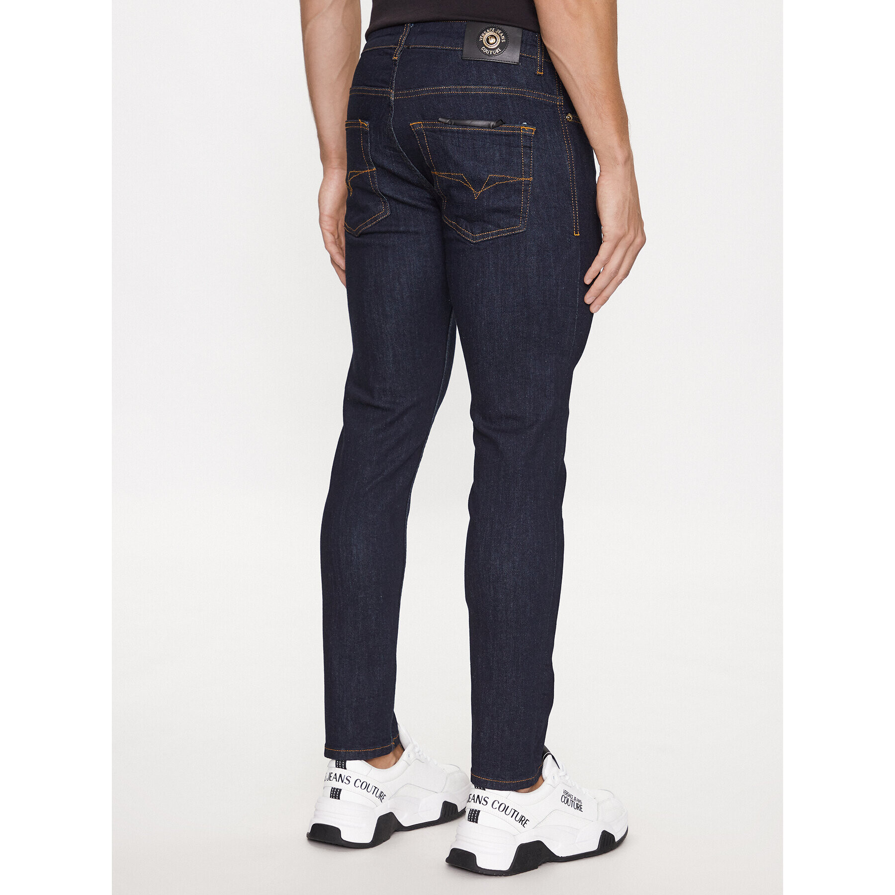 Versace Jeans Couture Jeans hlače 75GAB5D0 Mornarsko modra Skinny Fit - Pepit.si