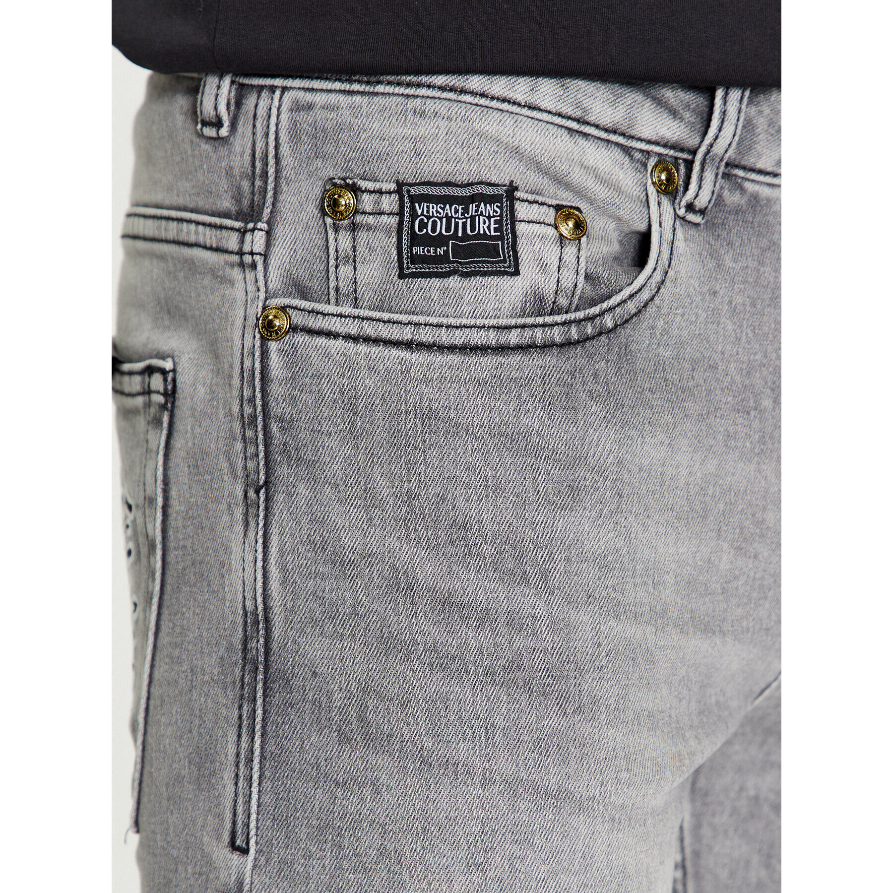 Versace Jeans Couture Jeans hlače 75GAB5D2 Siva Slim Fit - Pepit.si