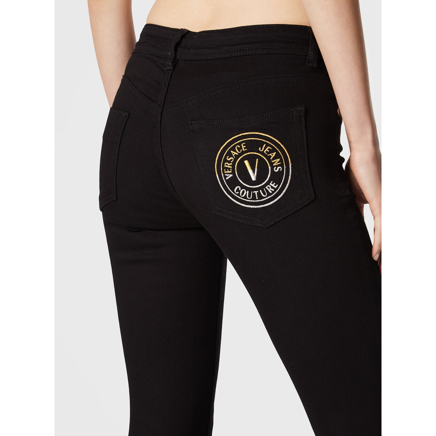 Versace Jeans Couture Jeans hlače Jackie 73HAB5J2 Črna Slim Fit - Pepit.si