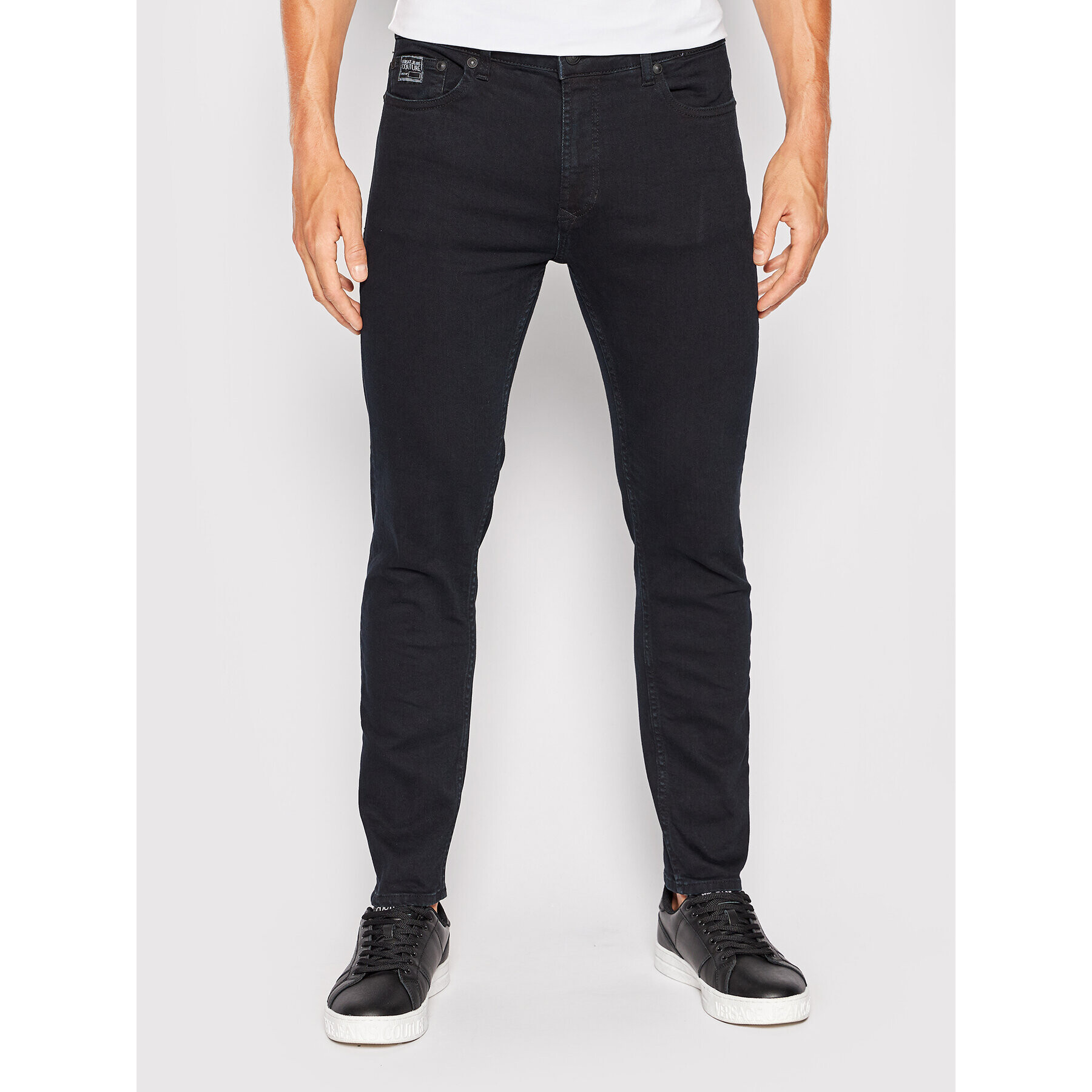 Versace Jeans Couture Jeans hlače Troy 73GAB544 Črna Skinny Fit - Pepit.si