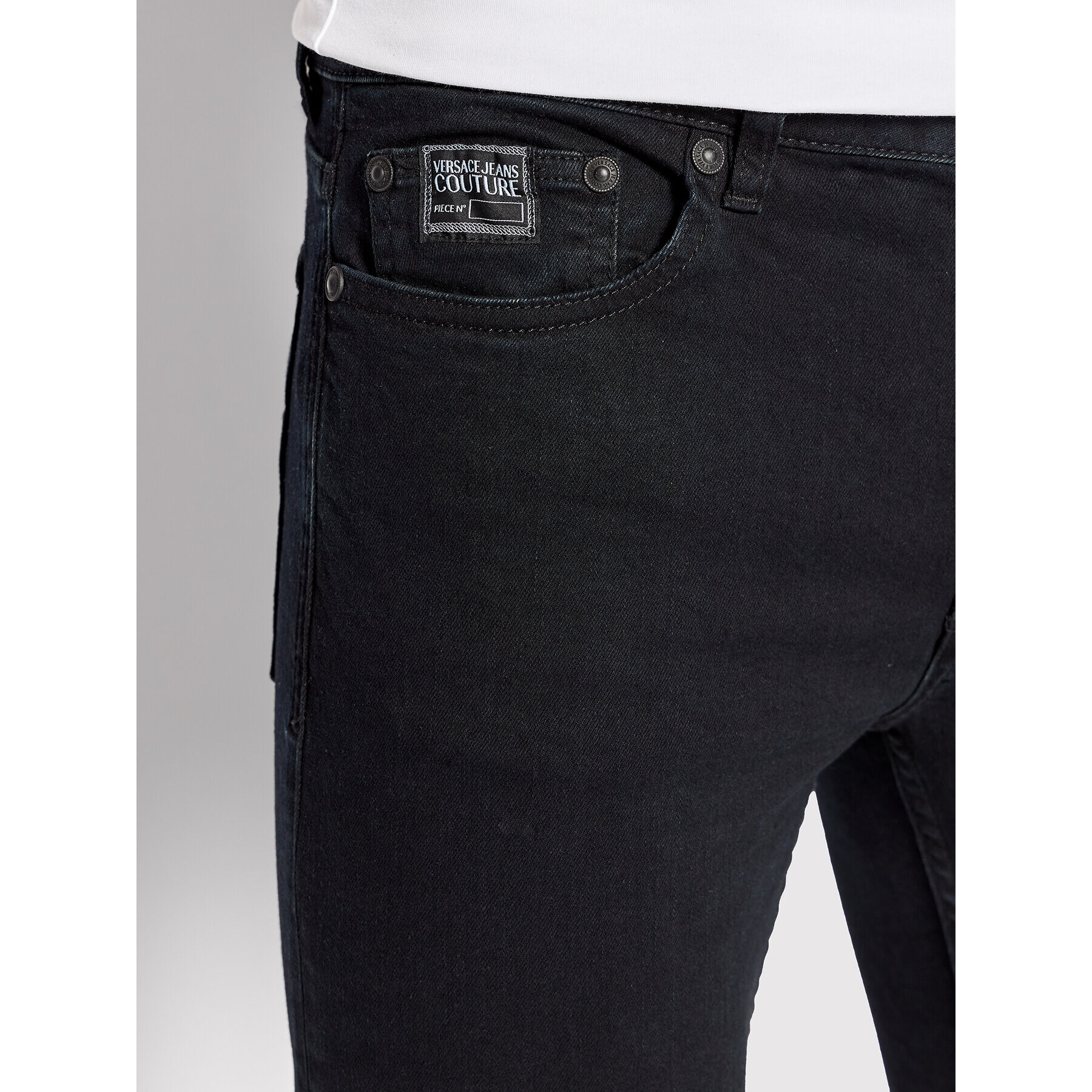 Versace Jeans Couture Jeans hlače Troy 73GAB544 Črna Skinny Fit - Pepit.si