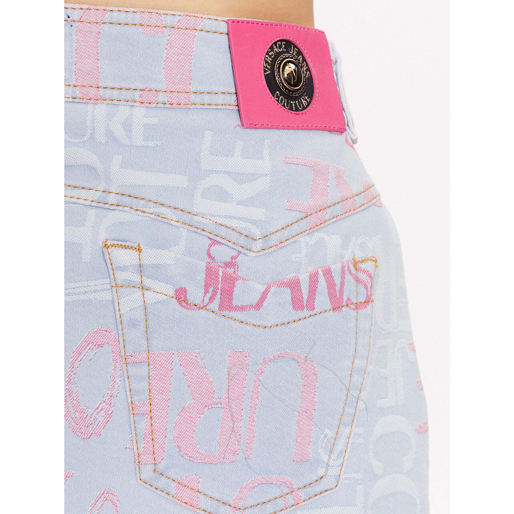 Versace Jeans Couture Mini krilo 74HAE855 Modra Regular Fit - Pepit.si