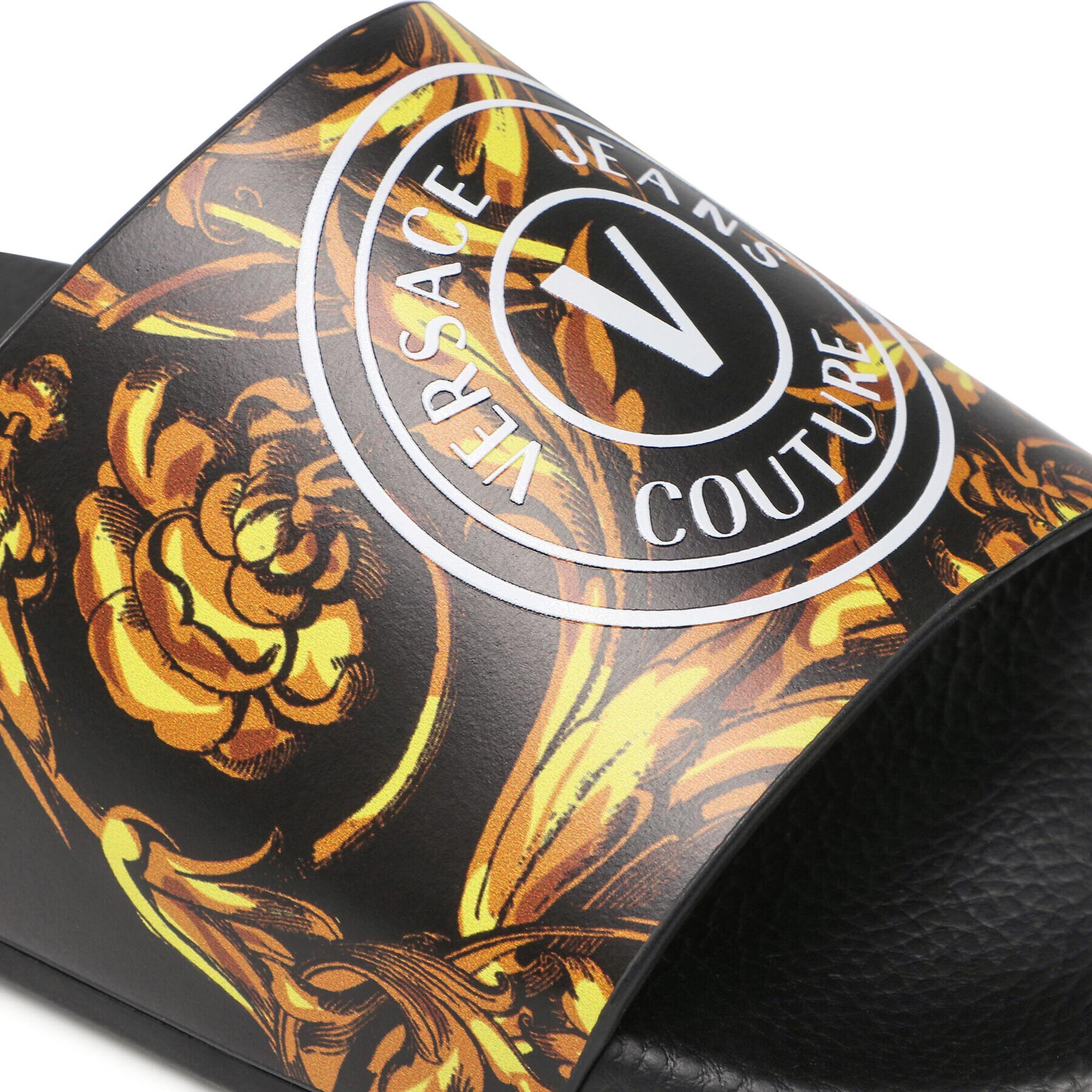 Versace Jeans Couture Natikači 72VA3SQ5 Črna - Pepit.si