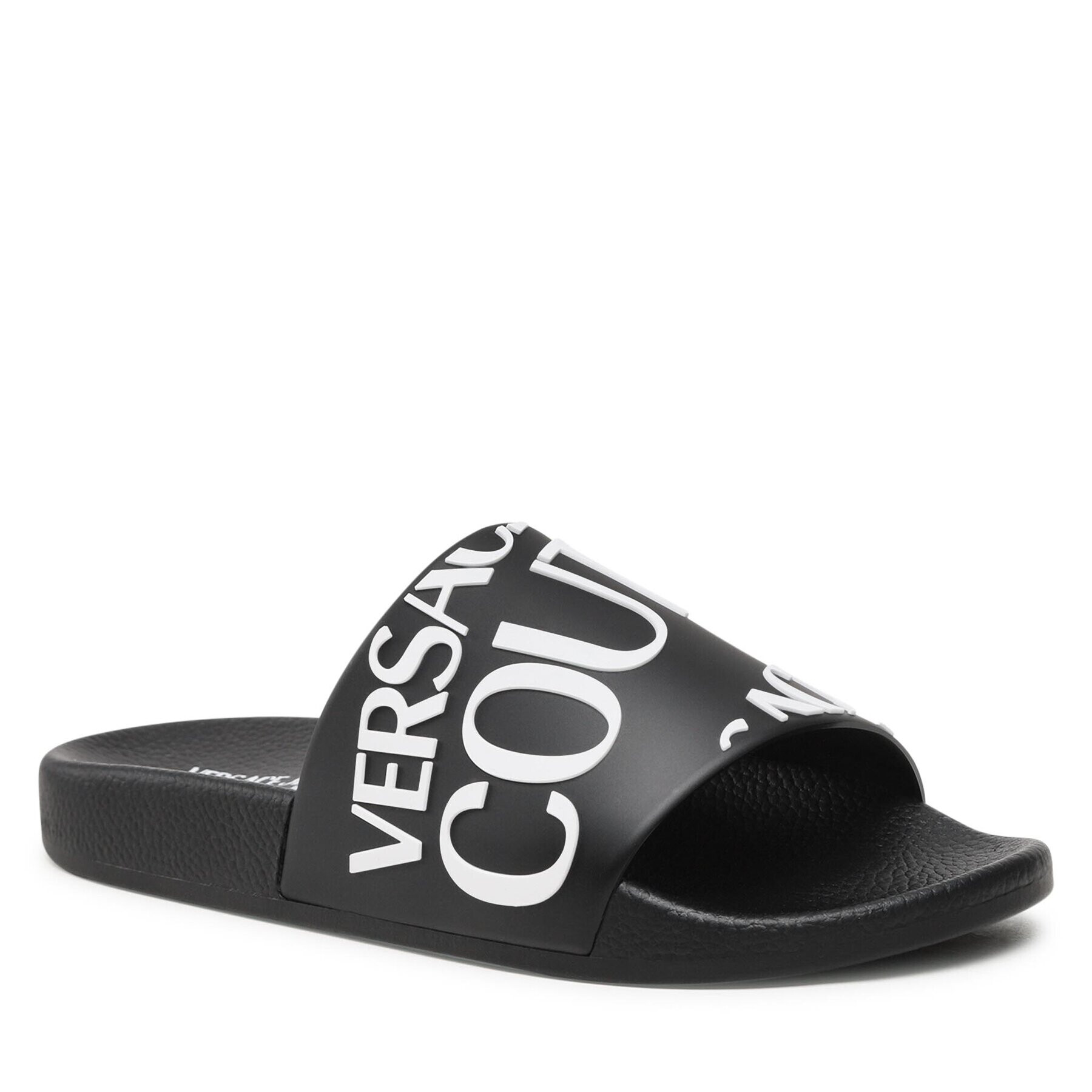 Versace Jeans Couture Natikači 74VA3SQ1 71352 Črna - Pepit.si