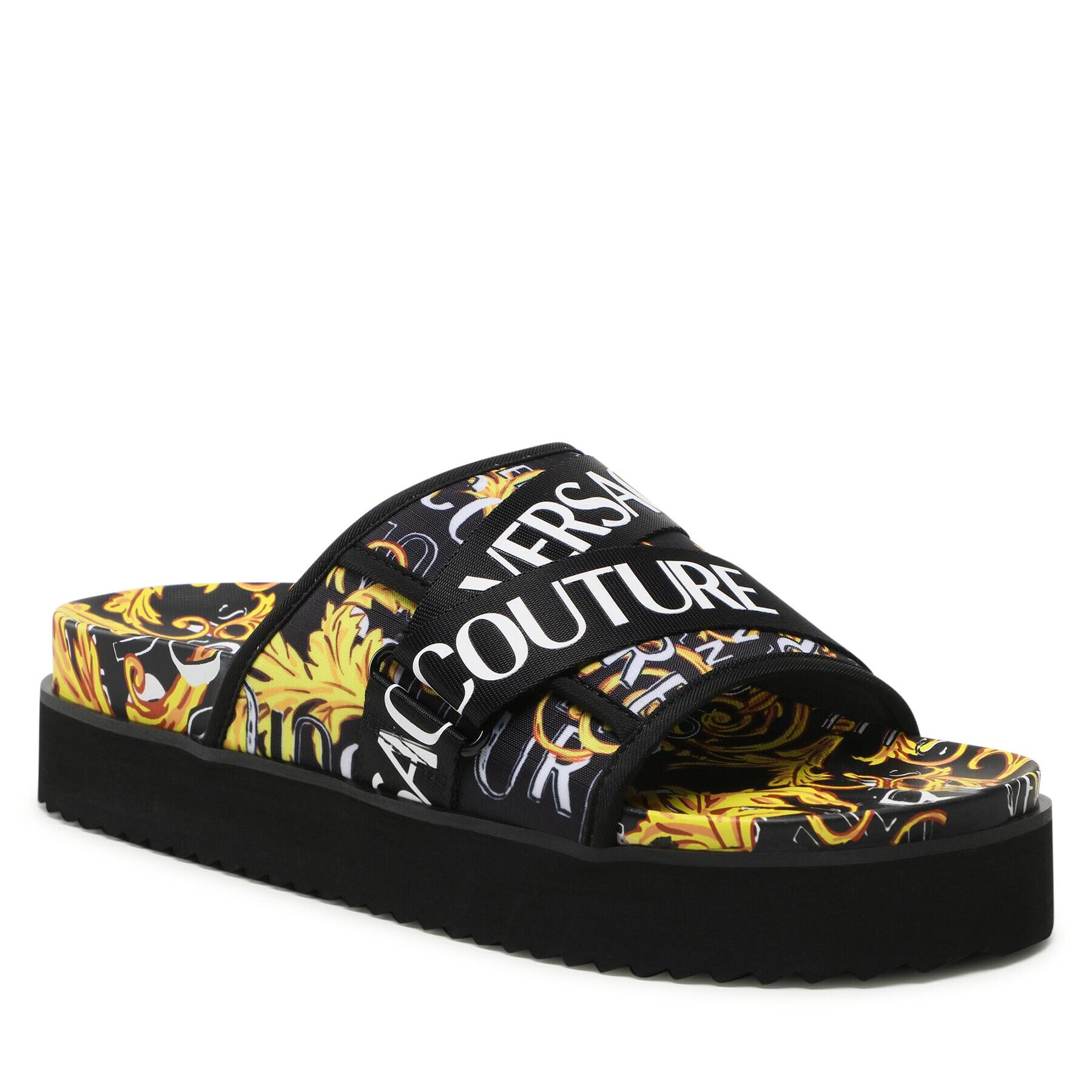 Versace Jeans Couture Natikači 74YA3SM2 Črna - Pepit.si