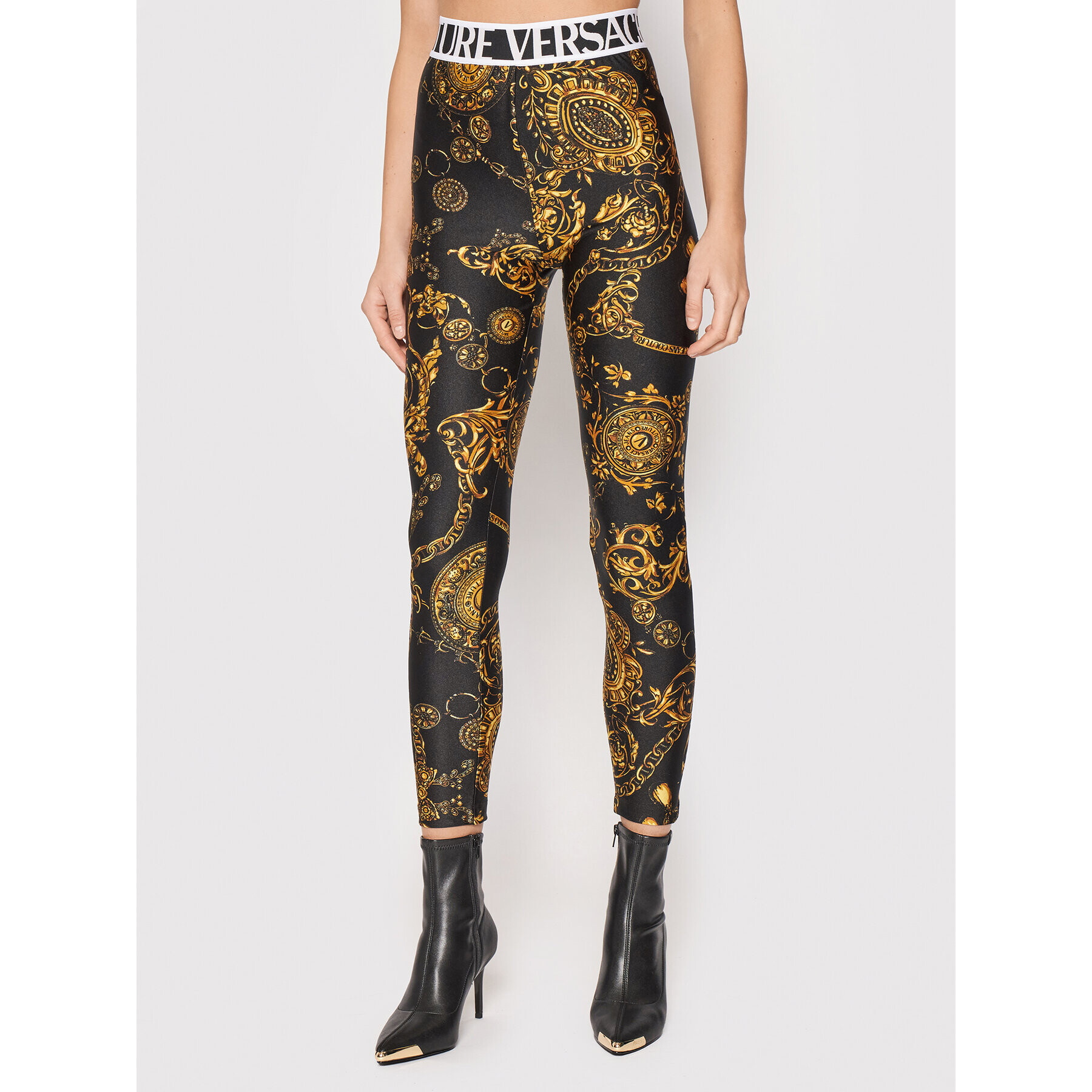 Versace Jeans Couture Pajkice Regalia Baroque 71HAC101 Črna Slim Fit - Pepit.si