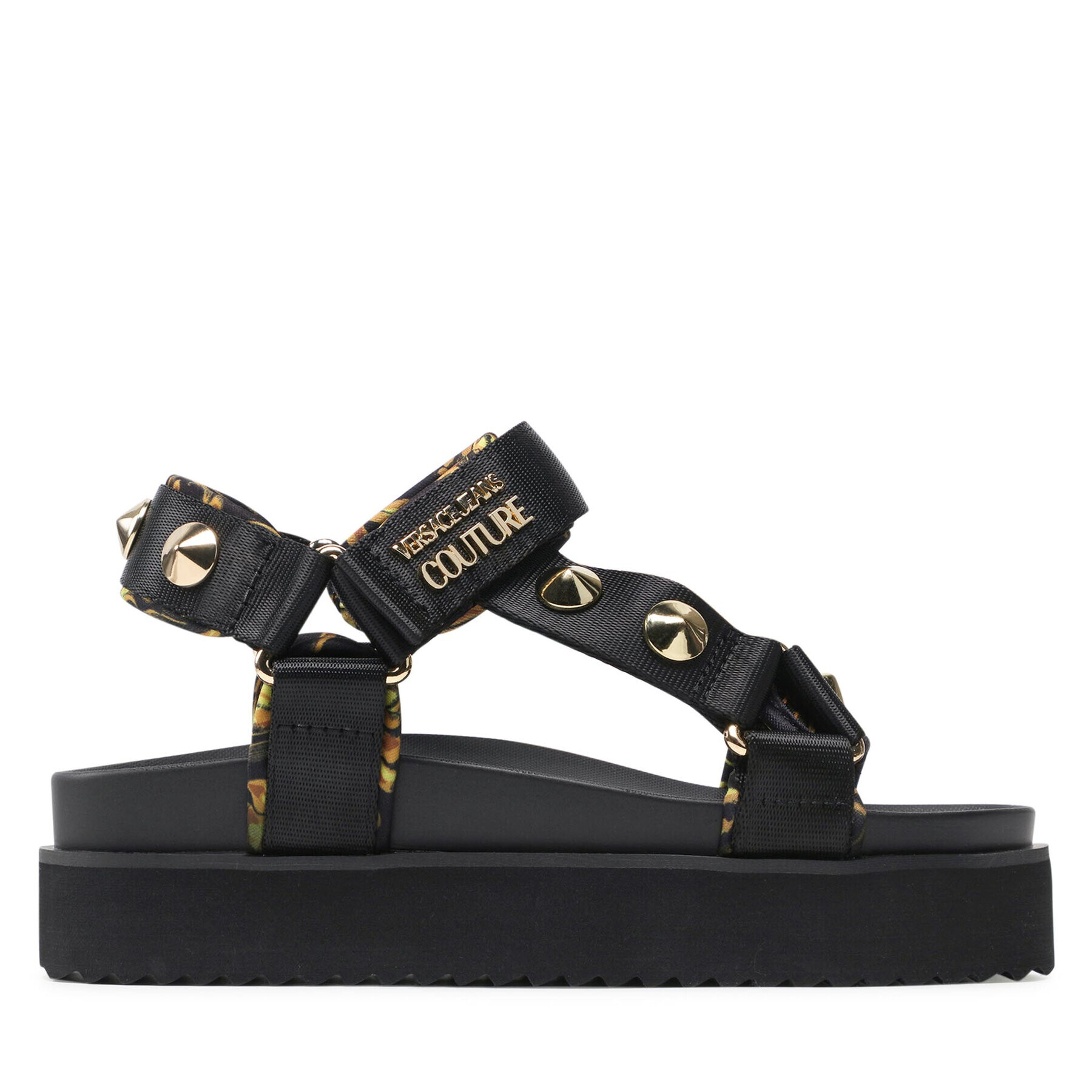 Versace Jeans Couture Sandali 72VA3SM2 Črna - Pepit.si