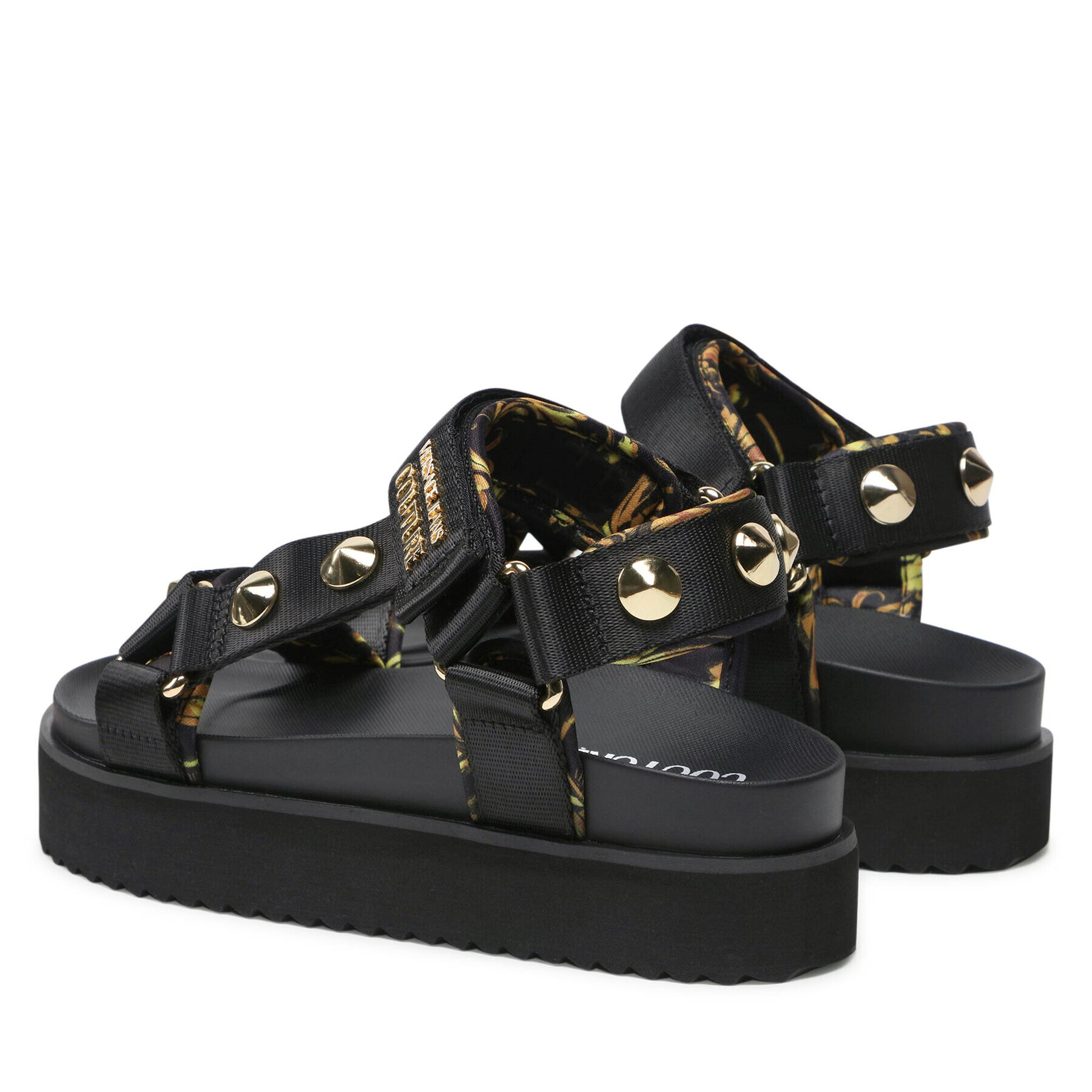 Versace Jeans Couture Sandali 72VA3SM2 Črna - Pepit.si