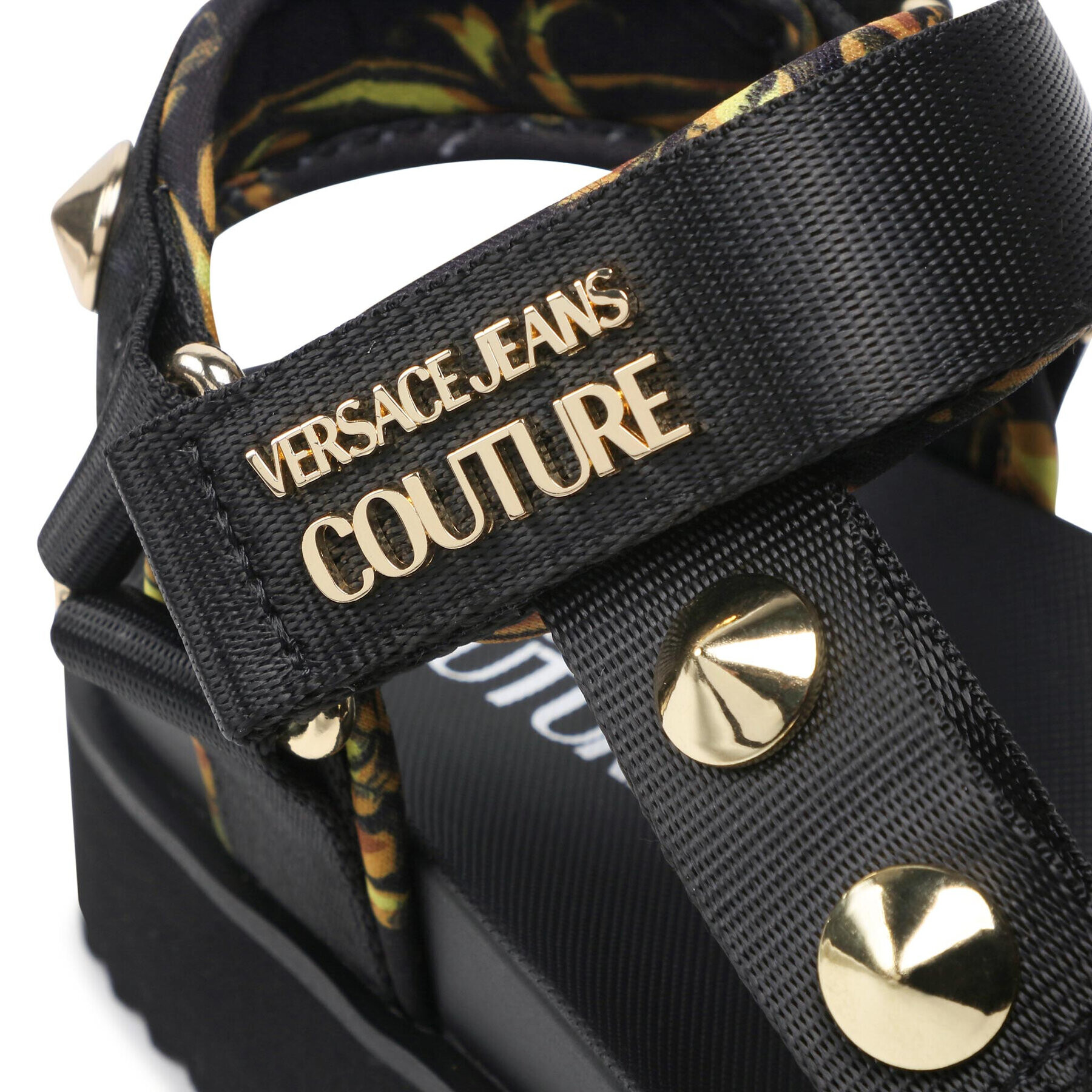 Versace Jeans Couture Sandali 72VA3SM2 Črna - Pepit.si