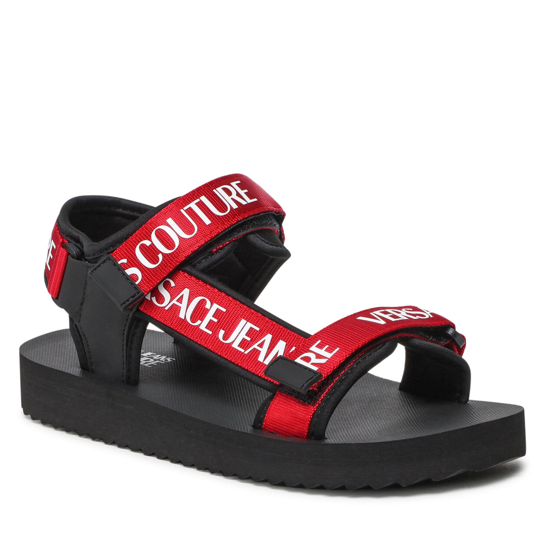 Versace Jeans Couture Sandali 72YA3SY1 Rdeča - Pepit.si