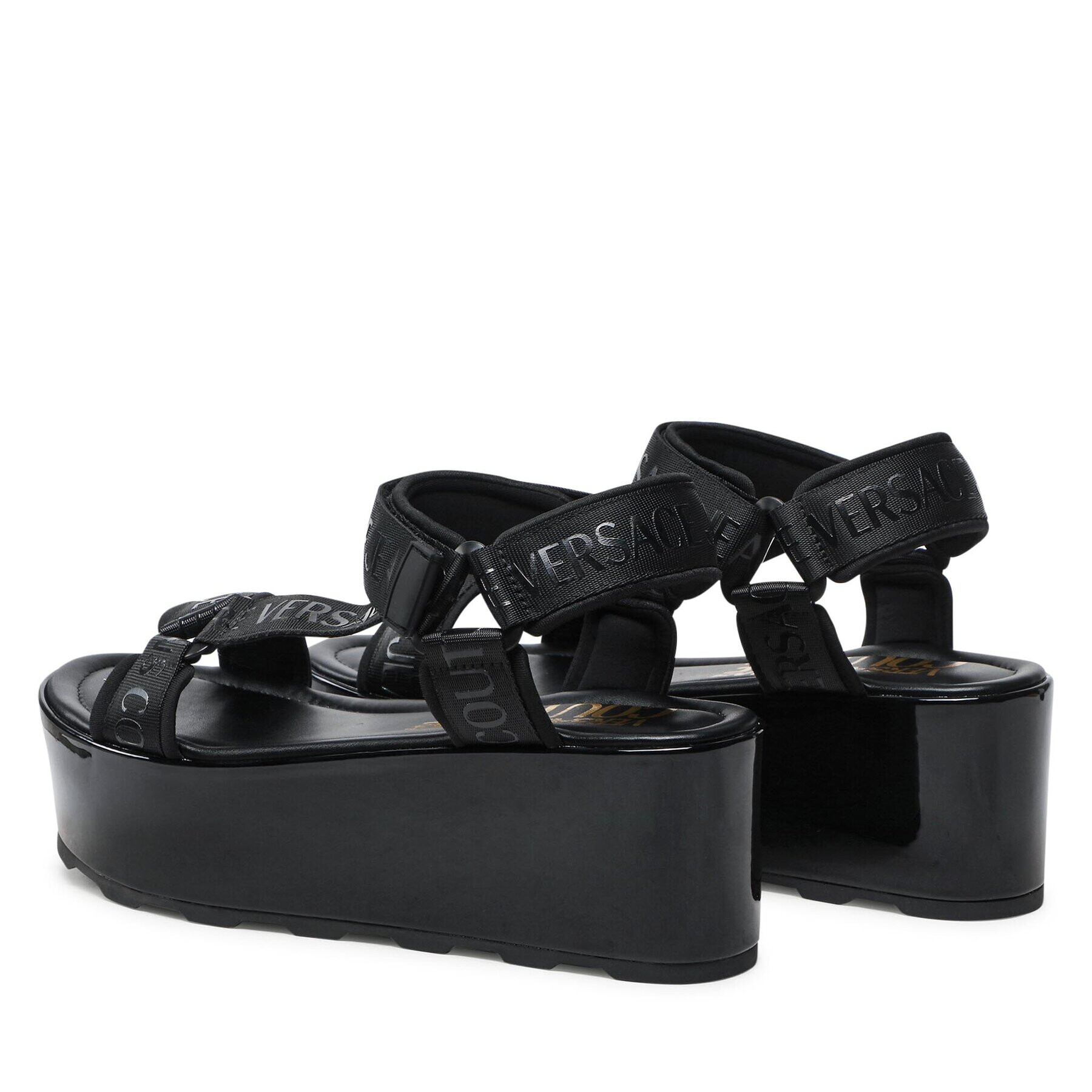 Versace Jeans Couture Sandali 74VA3S05 Črna - Pepit.si