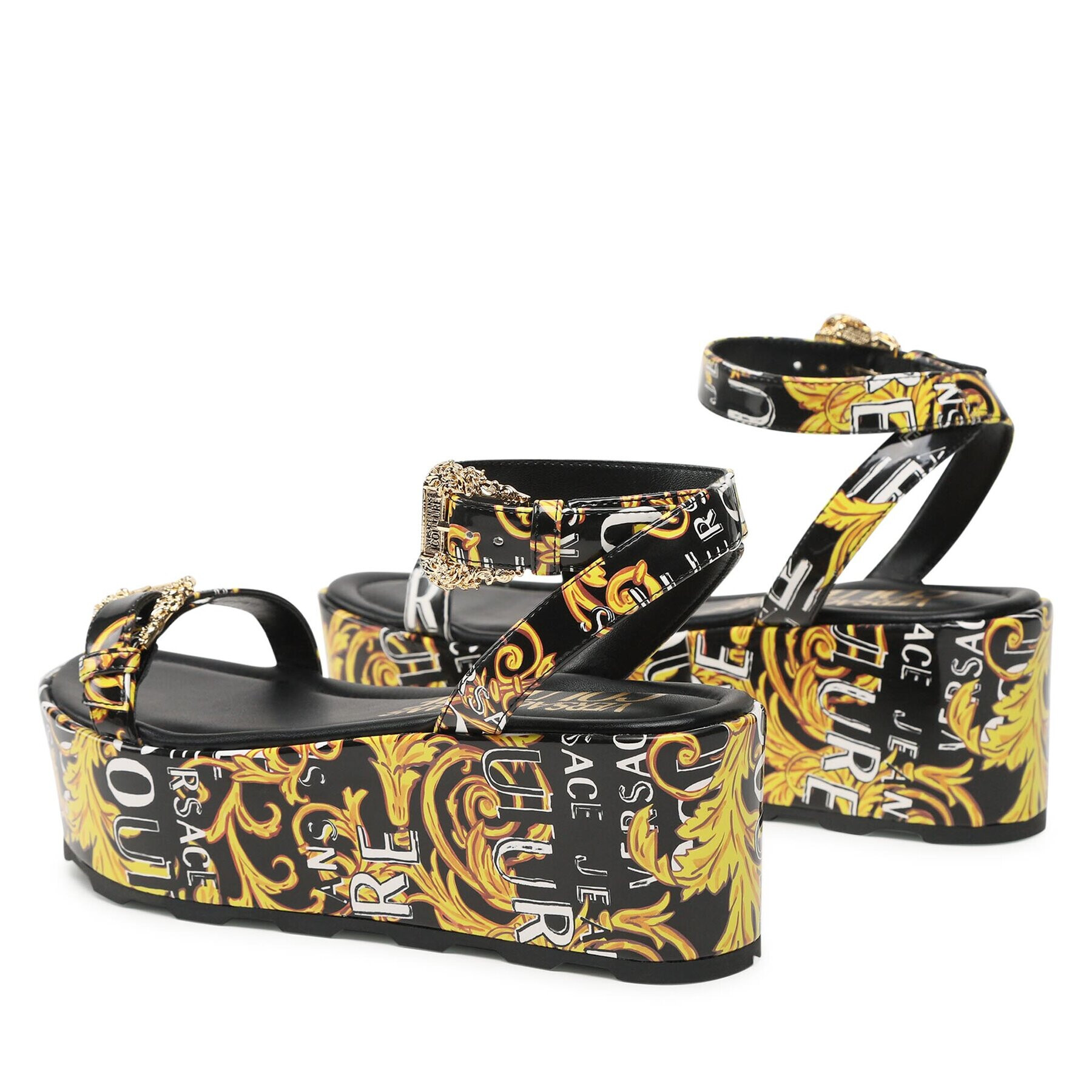 Versace Jeans Couture Sandali 74VA3S06 Črna - Pepit.si