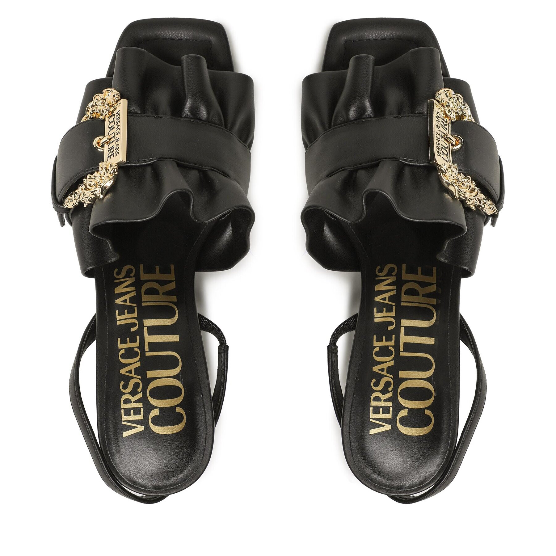 Versace Jeans Couture Sandali 74VA3S48 Črna - Pepit.si