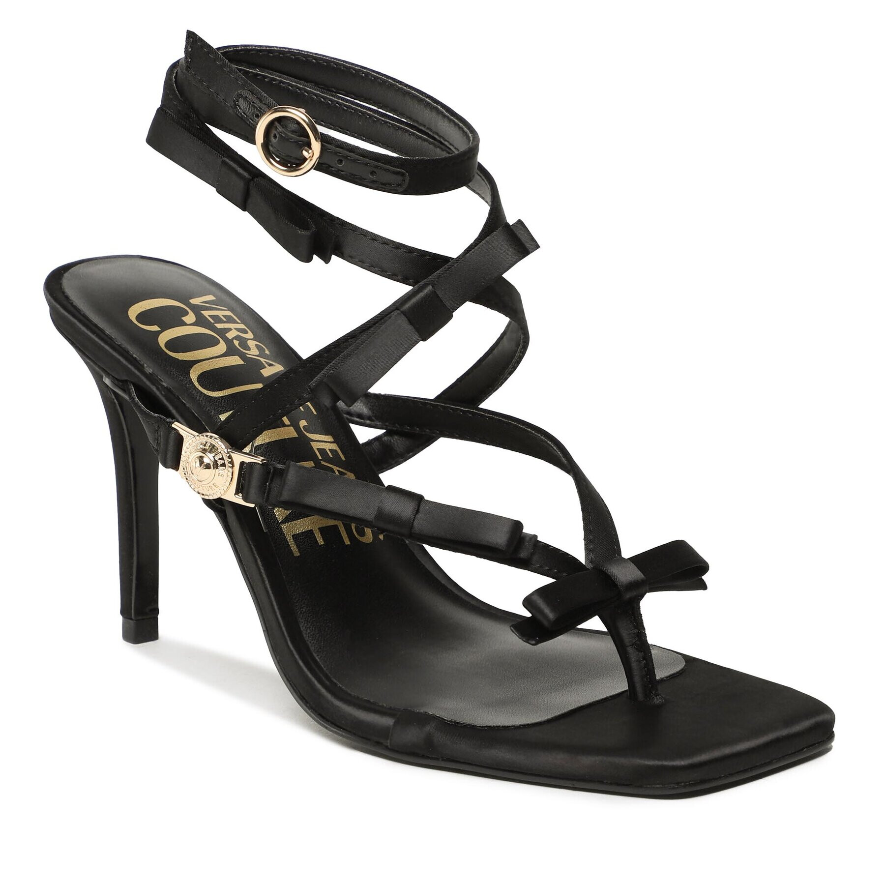 Versace Jeans Couture Sandali 74VA3S74 Črna - Pepit.si