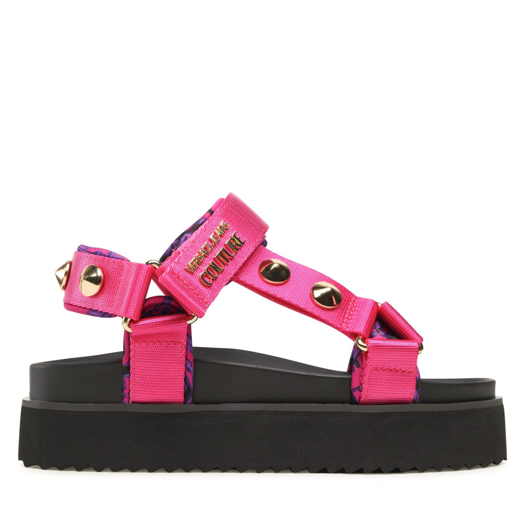 Versace Jeans Couture Sandali 74VA3SM2 ZS187 Roza - Pepit.si