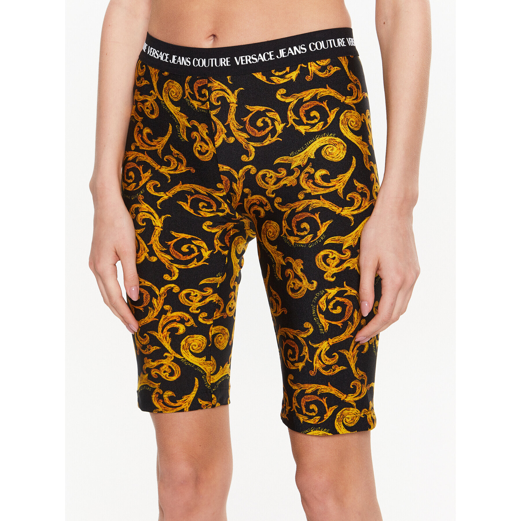 Versace Jeans Couture Športne kratke hlače 74HAC106 Črna Slim Fit - Pepit.si