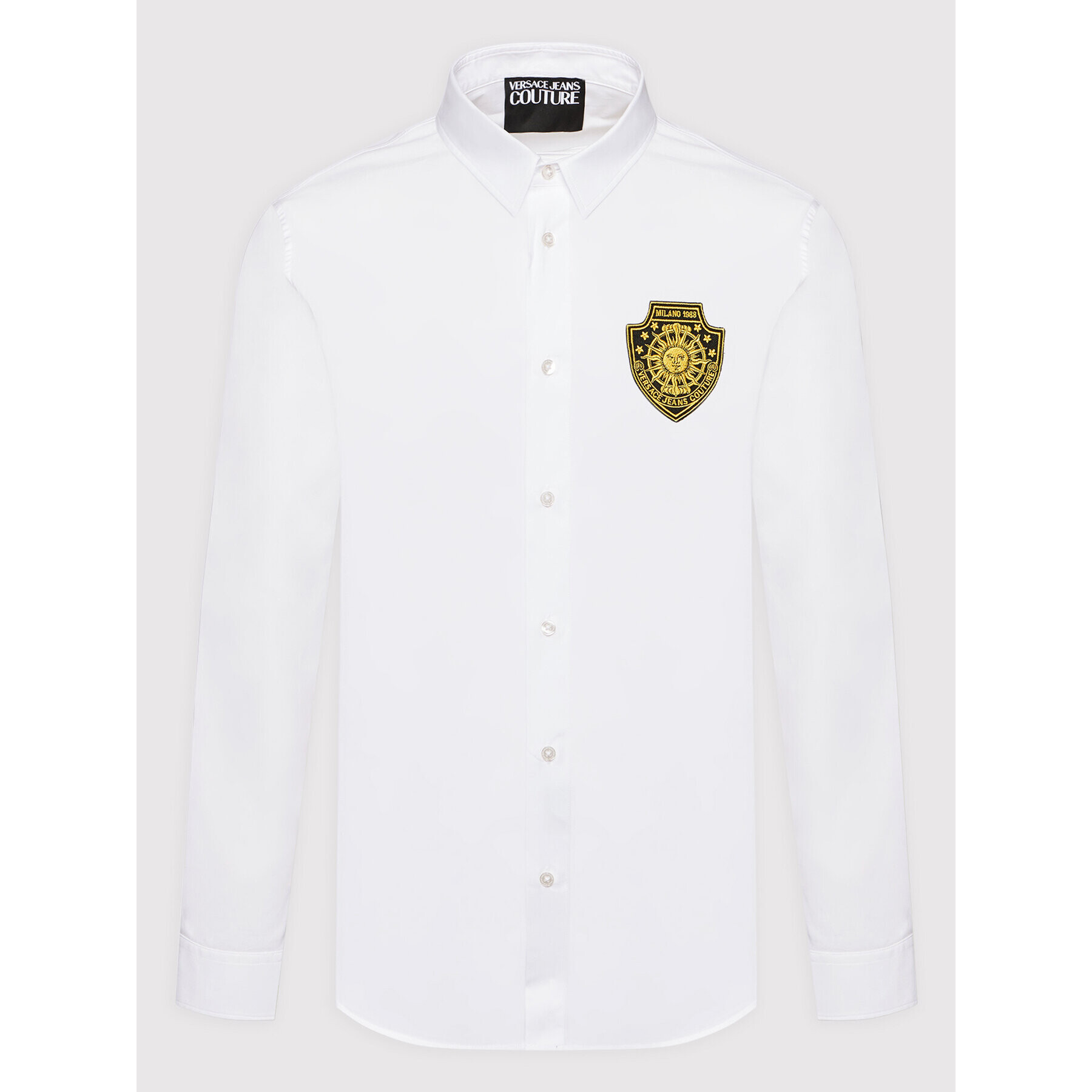 Versace Jeans Couture Srajca 72GAL2S6 Bela Slim Fit - Pepit.si