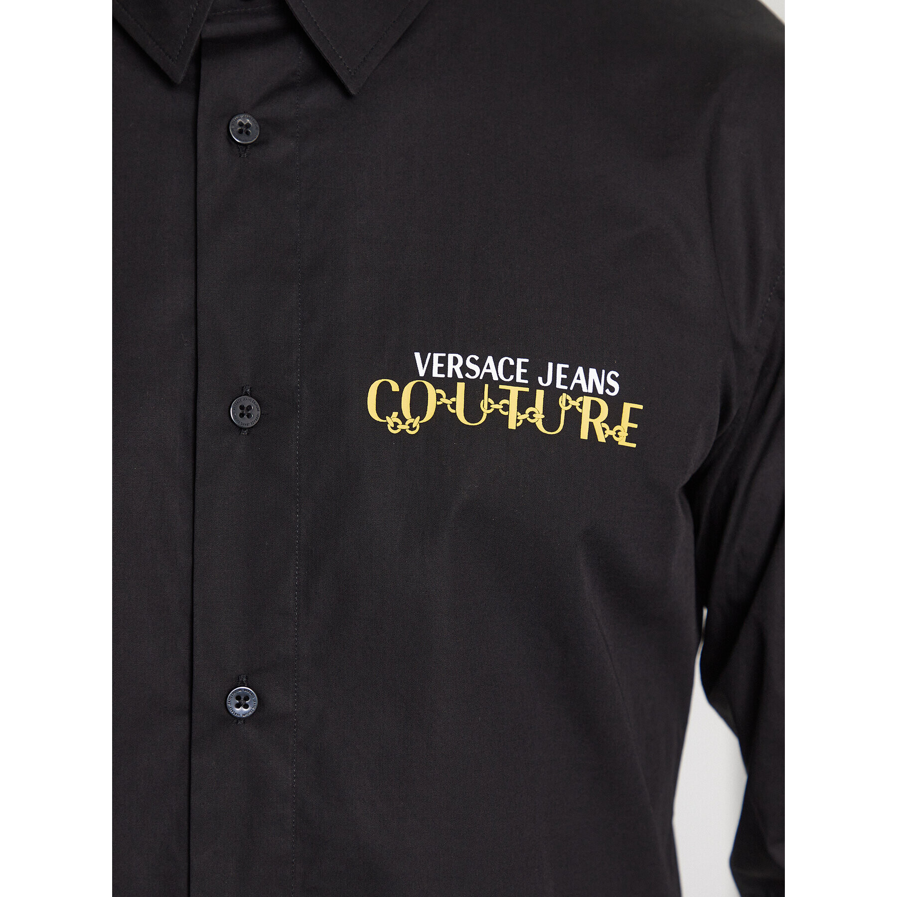 Versace Jeans Couture Srajca 75GALYS3 Črna Regular Fit - Pepit.si