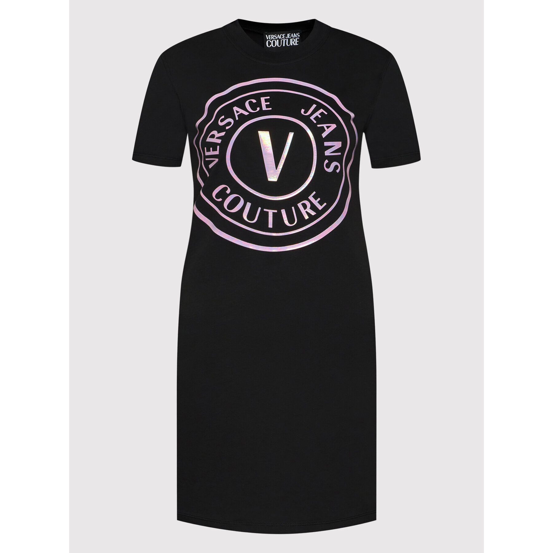 Versace Jeans Couture Vsakodnevna obleka 72HAOP01 Črna Slim Fit - Pepit.si