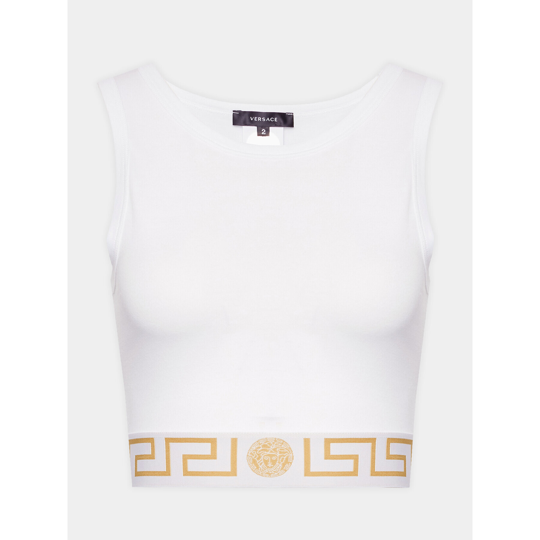 Versace Top Topeka 1008598 Bela Slim Fit - Pepit.si